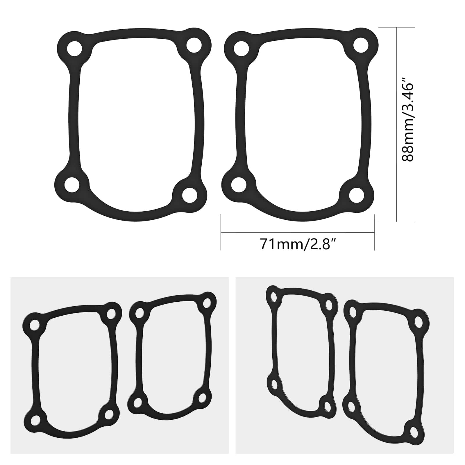 M8 Motor Heber Stößel Abdeckungen Dichtungen Kit Für Harley Road King Street Glide Electra Glide