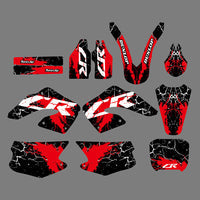Motocross-Grafiken, Aufkleber für Honda CR125R CR250R 2000–2001