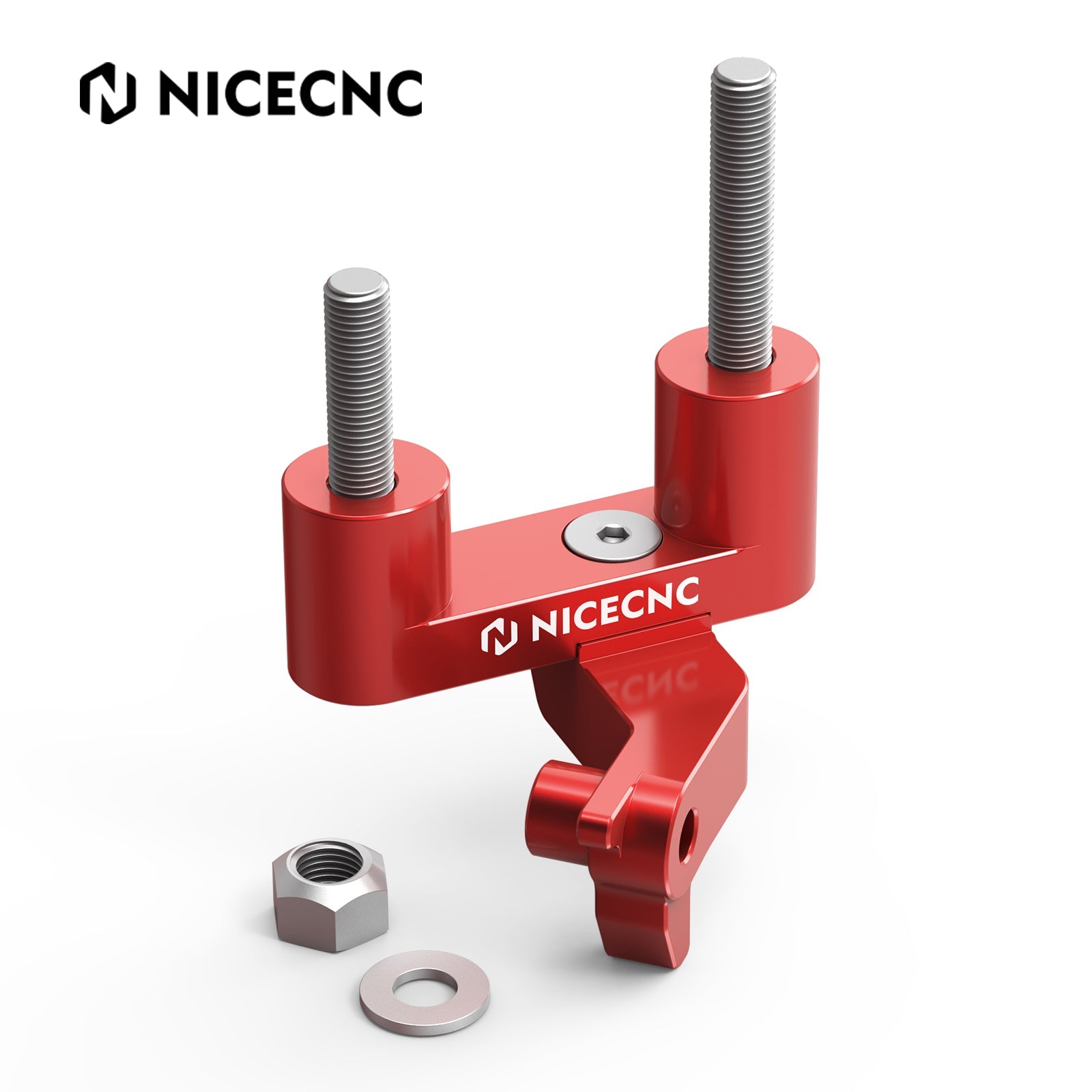 NICECNC Rechte Fußrastenhalterung Stütze Satz Für Honda XR650L 1993-2024 Red