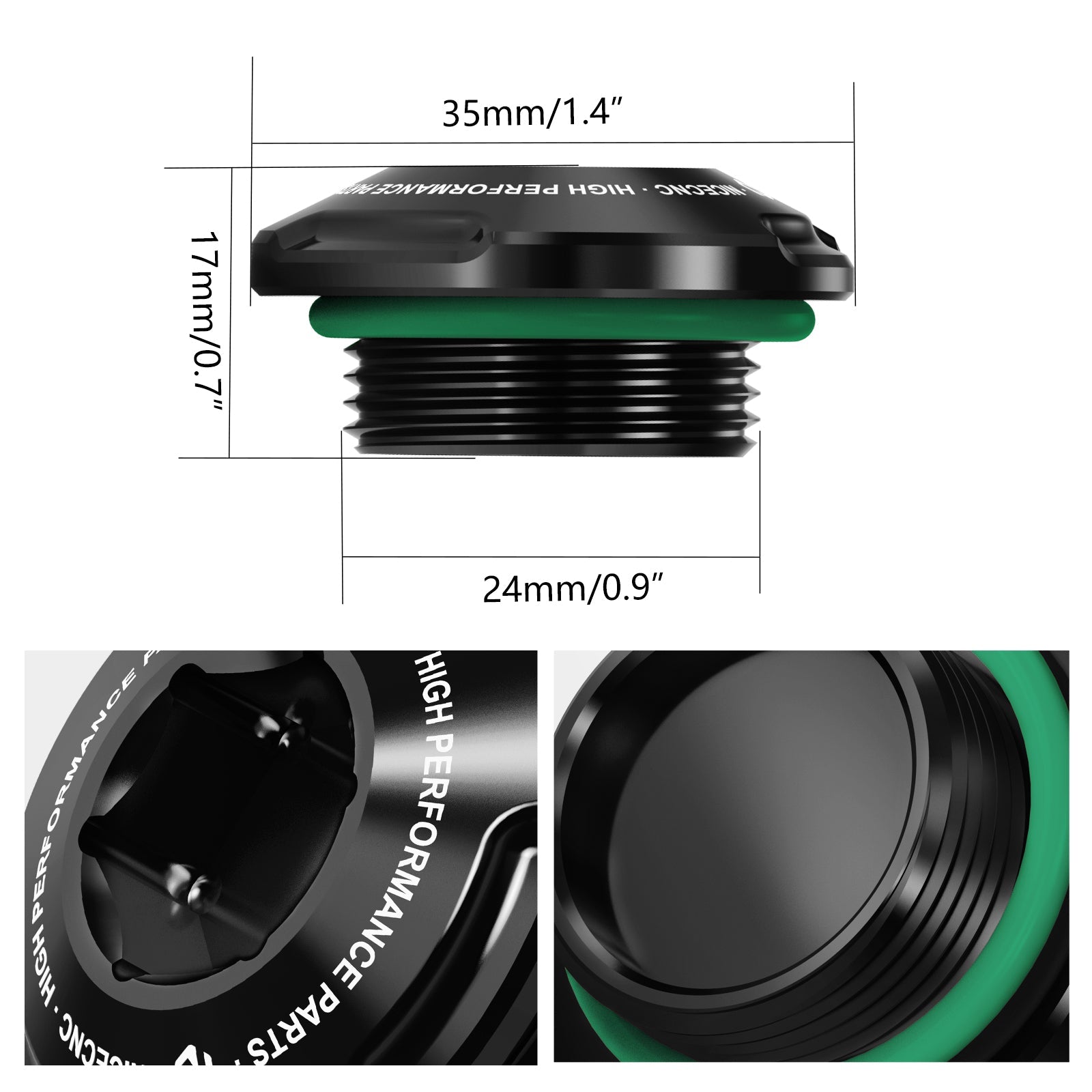 Lichtmaschinengewinde & Zündkerzenstecker für KTM 350 EXC-F 12-23