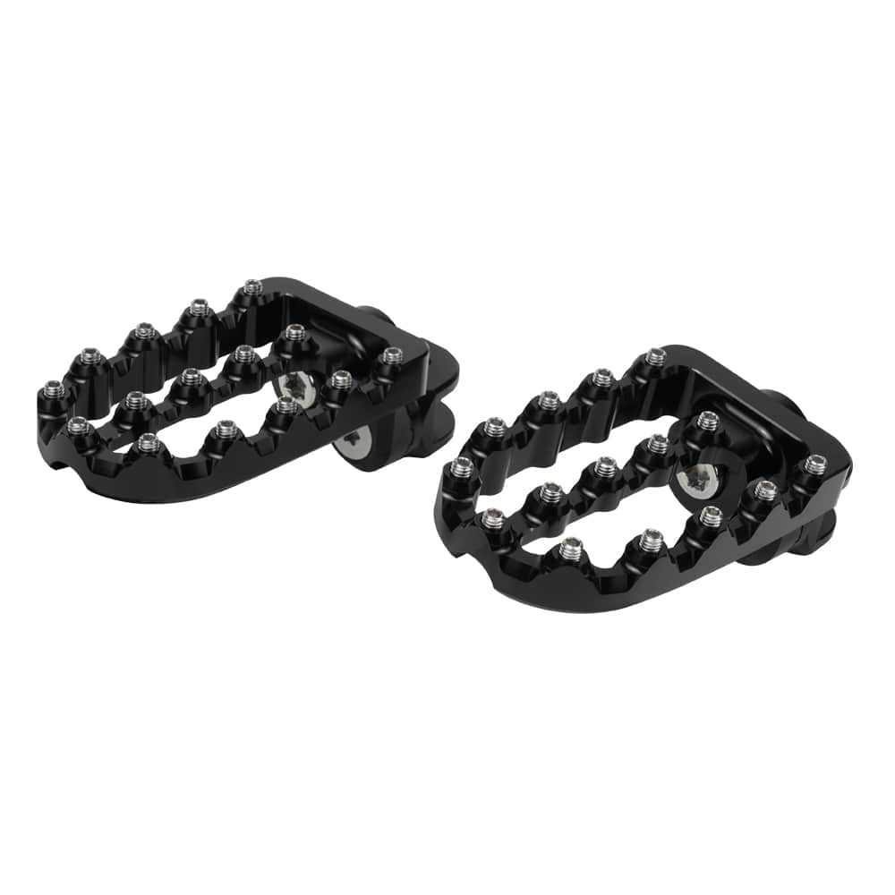 NICECNC Fußrasten Fußstütze Pedale Eloxiert Für Kawasaki KLR650 1987-18 Aluminum