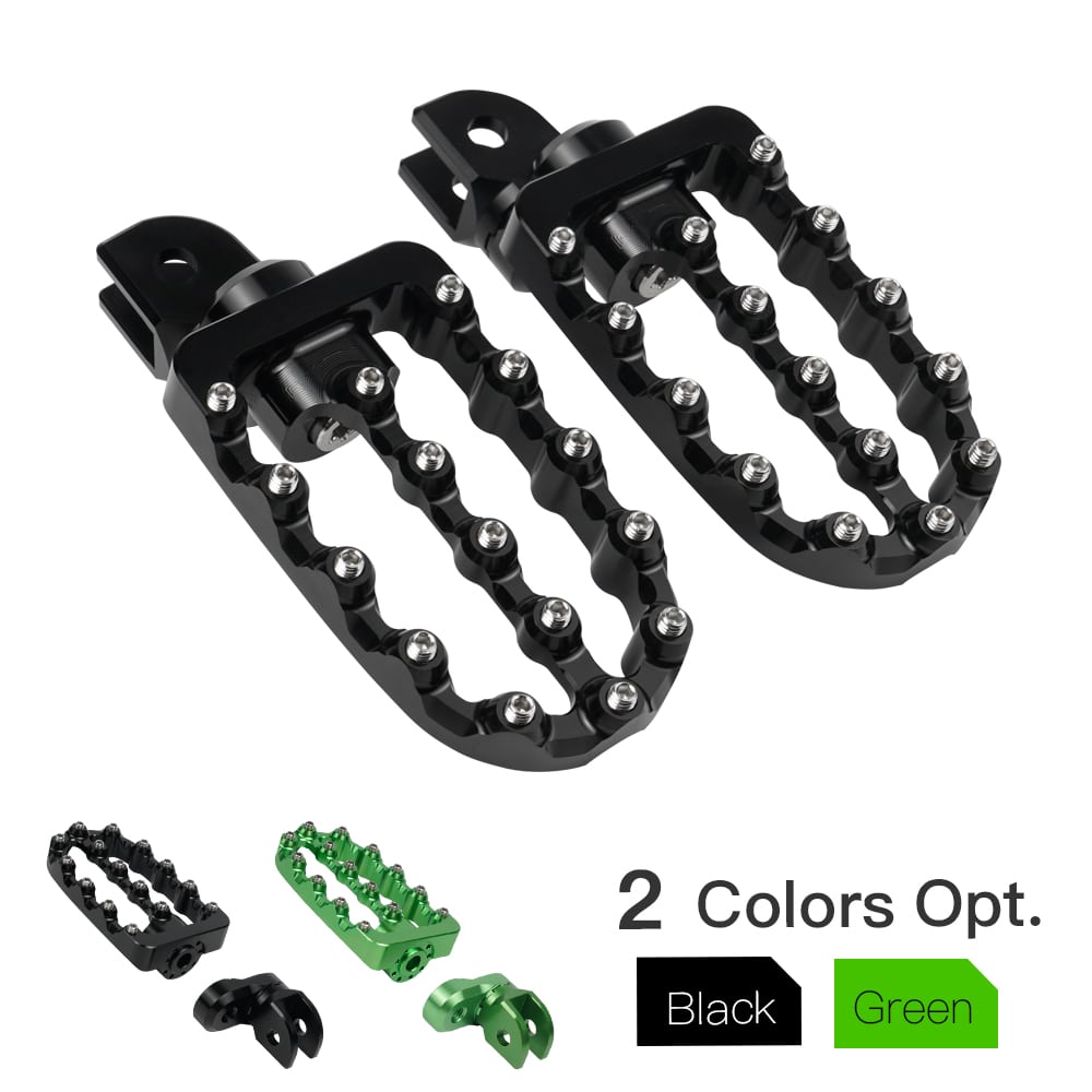eloxierte pedale NICECNC Fußrasten Fußstütze Pedale Eloxiert Für Kawasaki KLR650 1987-1