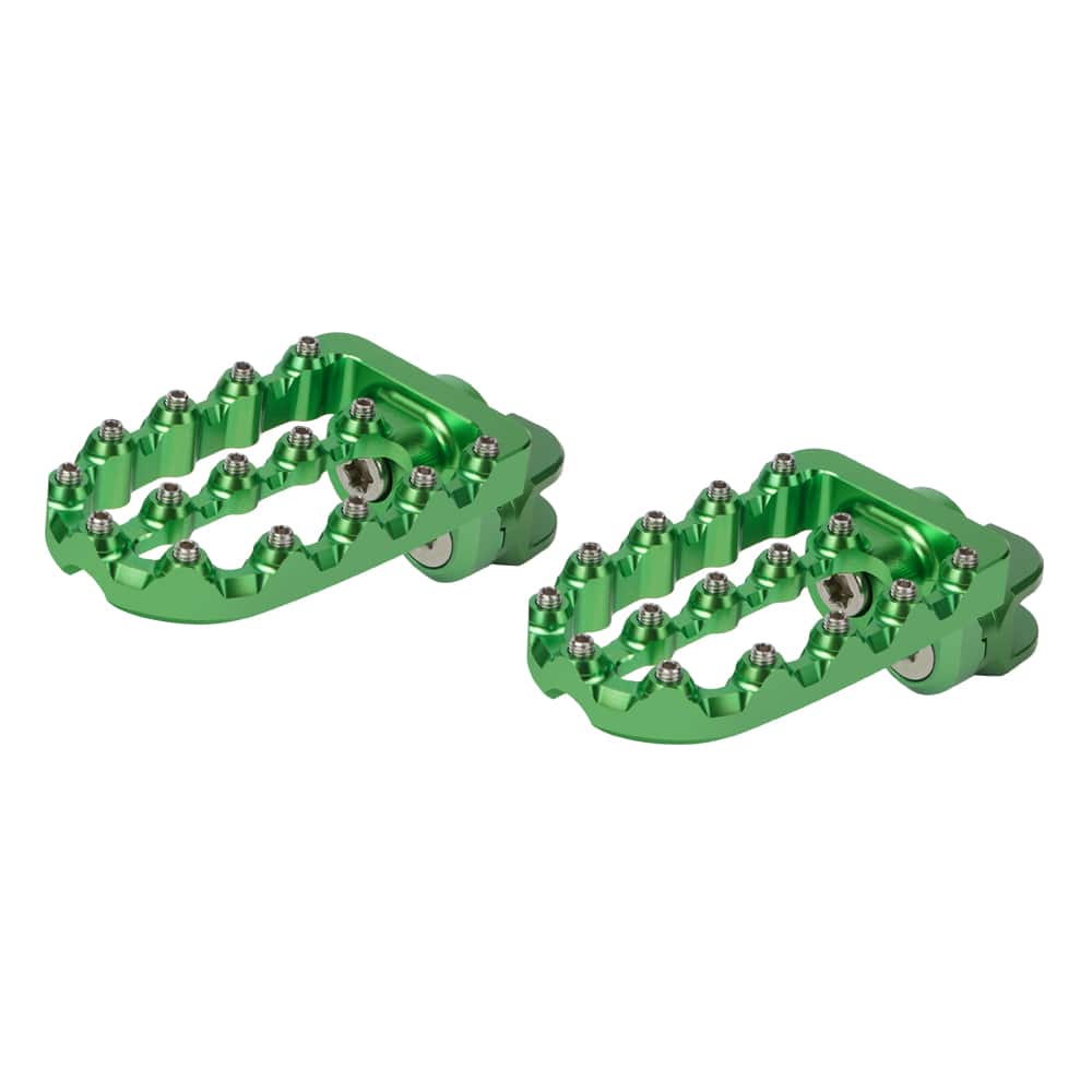 NICECNC Fußrasten Fußstütze Pedale Eloxiert Für Kawasaki KLR650 1987-18 Aluminum