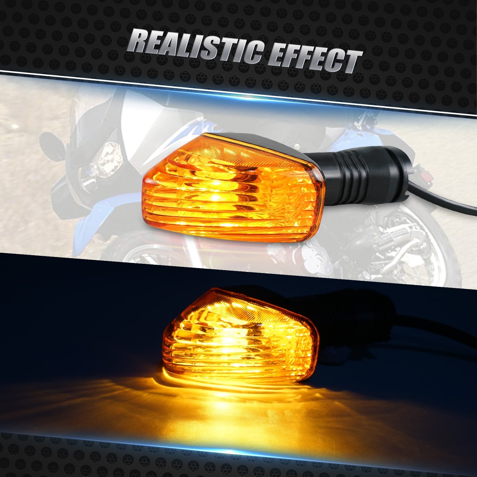 Paar Blinker Signallicht Licht Lampe Für KAWASAKI KLR 650 08-17 Z750S 2005-2006