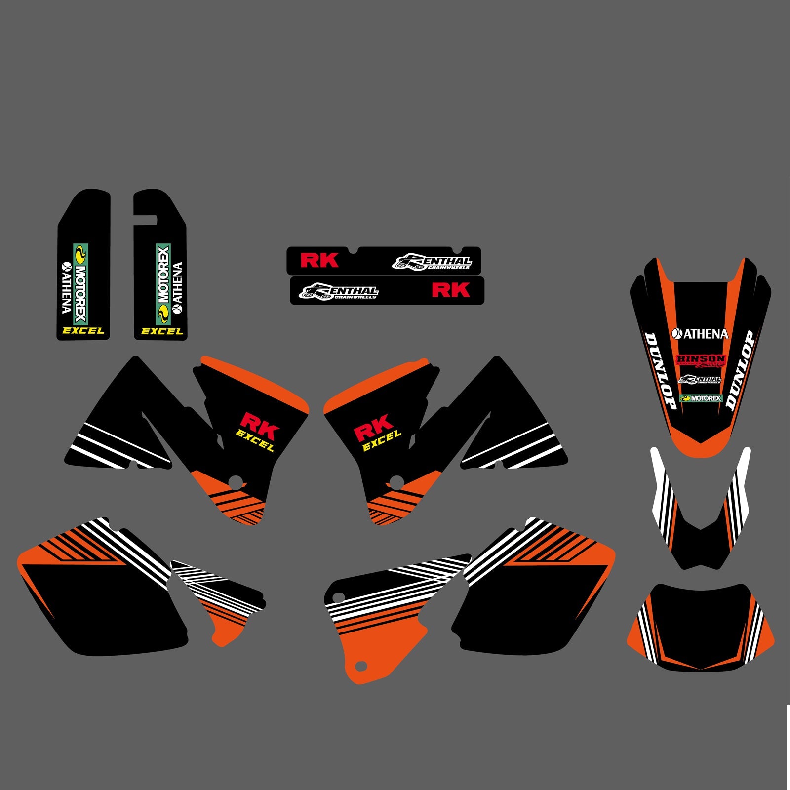 Motorrad Volle Grafik Aufkleber Aufkleber Für KTM EXC 2001-2002