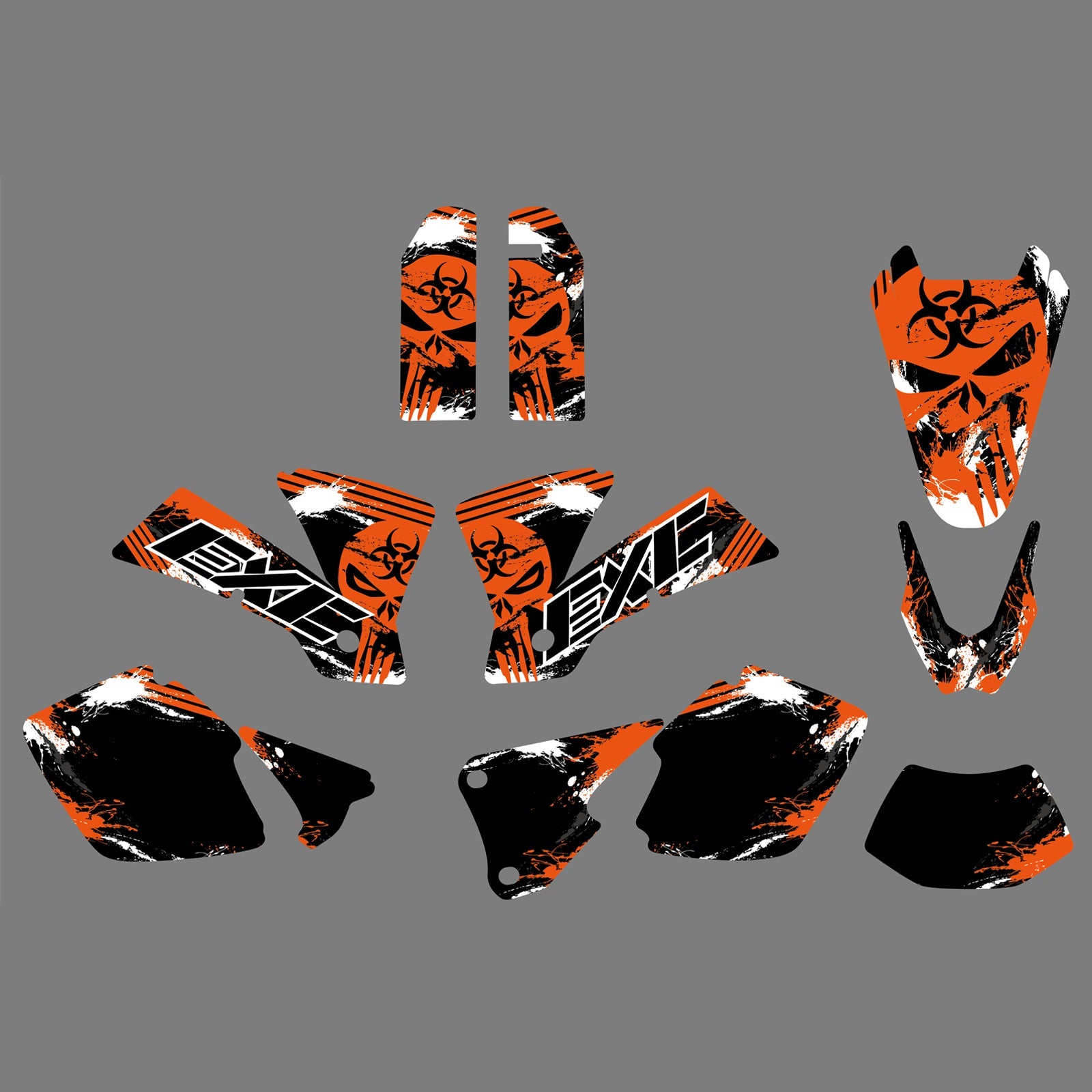 Motocross-Aufkleber-Set mit kompletter Grafik für KTM EXC 2003