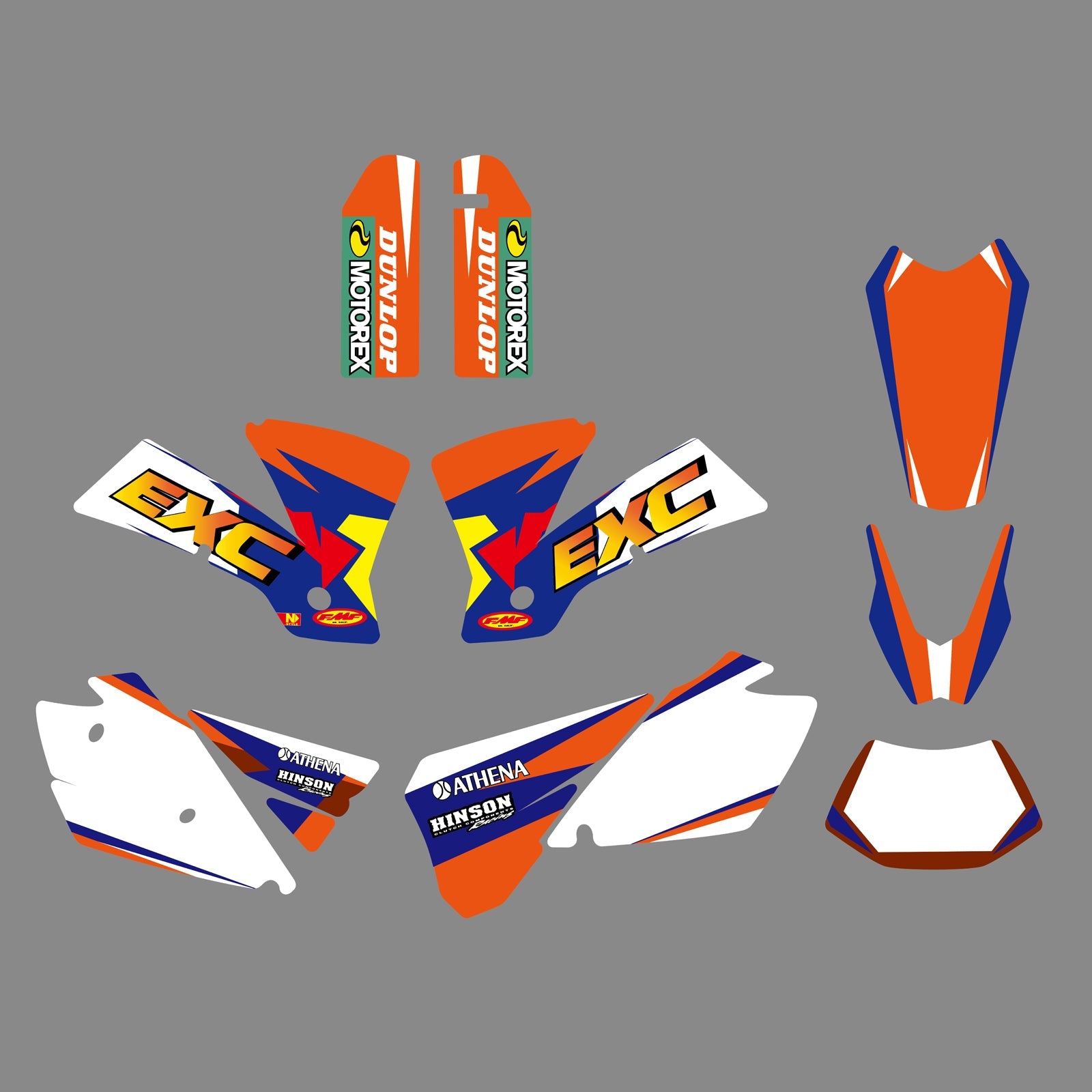 Motorrad-Aufkleber-Set für KTM EXC 2004