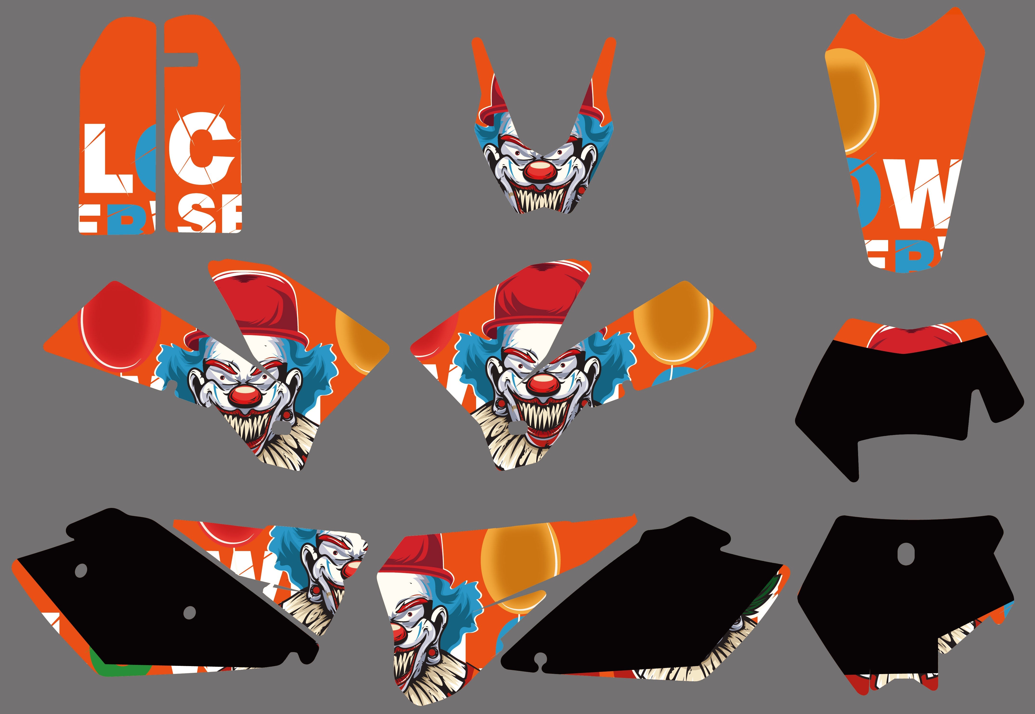 Vollständiges Grafikkit für KTM EXC 2005-2007