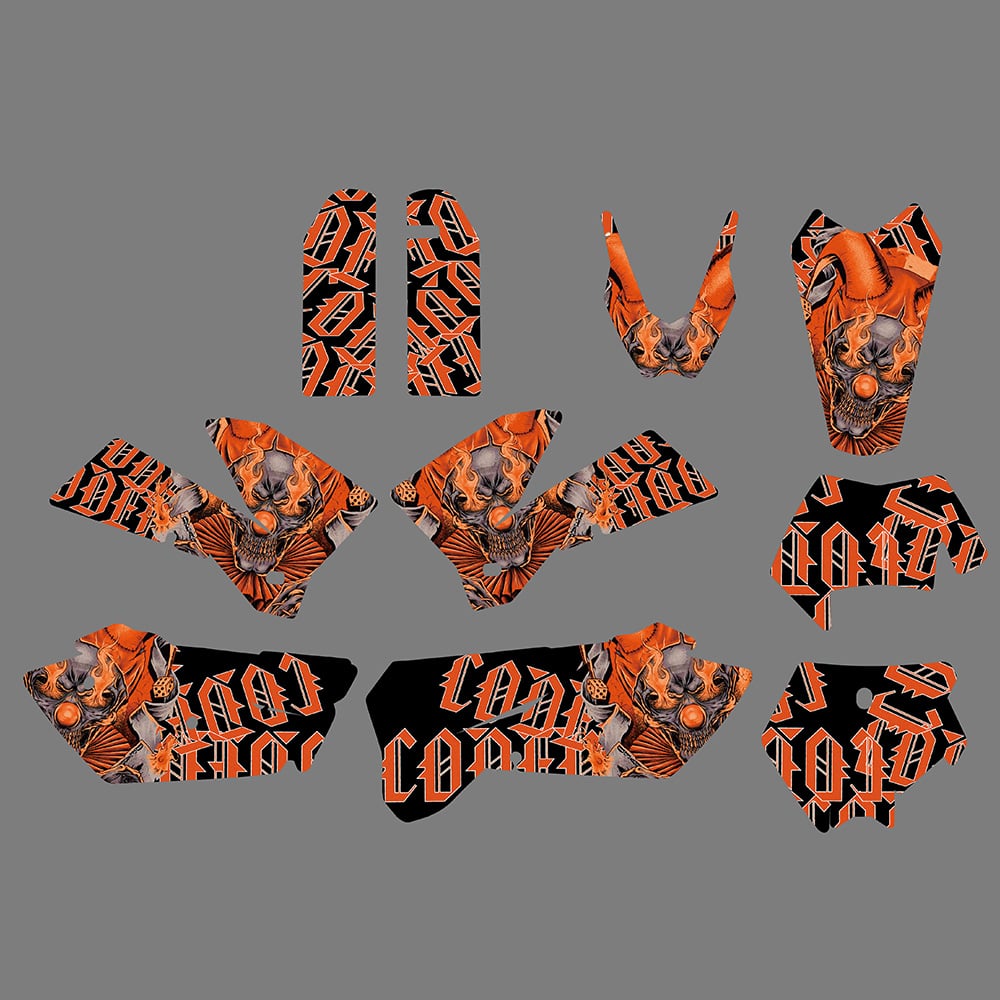 Motocross-Hintergrundgrafiken für die Vollverkleidung für KTM EXC 2005-2007