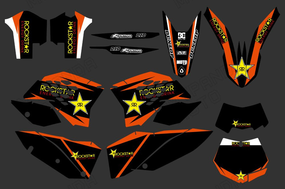Motorrad-Vollgrafiken für KTM EXC 2008-2011