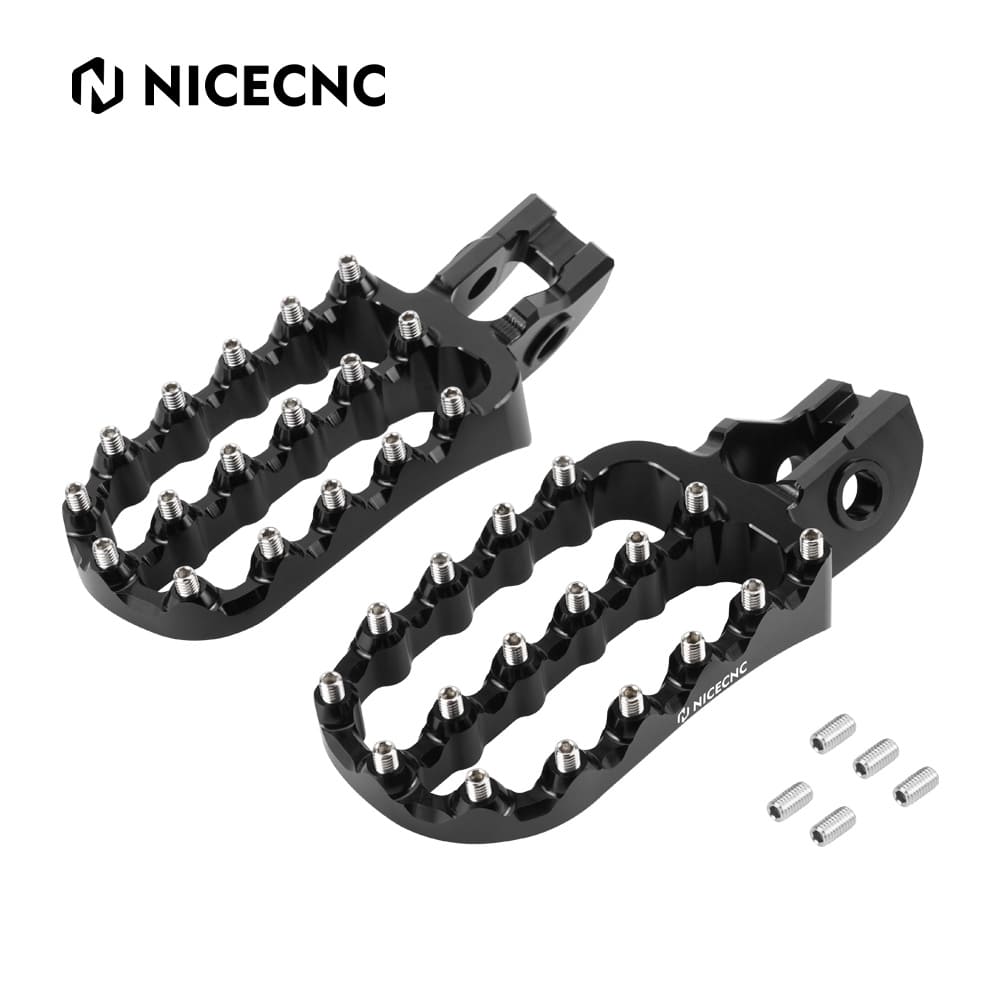 Geschmiedet Fußrasten Fußstütze Pedale für KTM 125-500 XC/EXC Husqvarna 125-501 Gas Gas