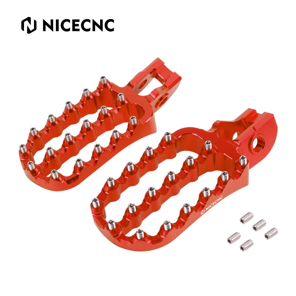 Geschmiedet Fußrasten Fußstütze Pedale für KTM 125-500 XC/EXC Husqvarna 125-501 Gas Gas