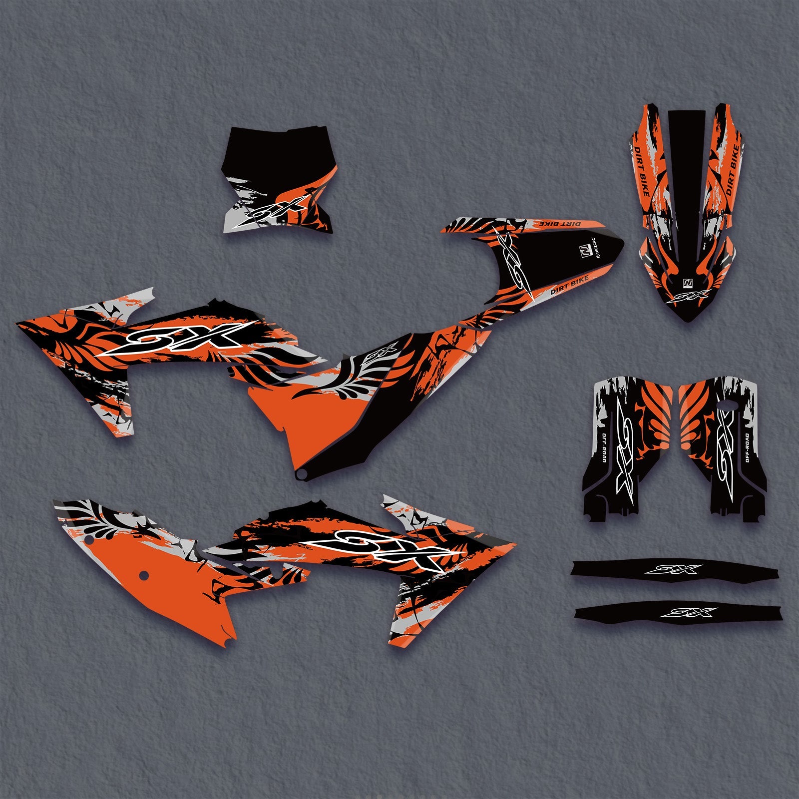Komplettes Grafik-Aufkleber-Set für KTM SX 2023-2025