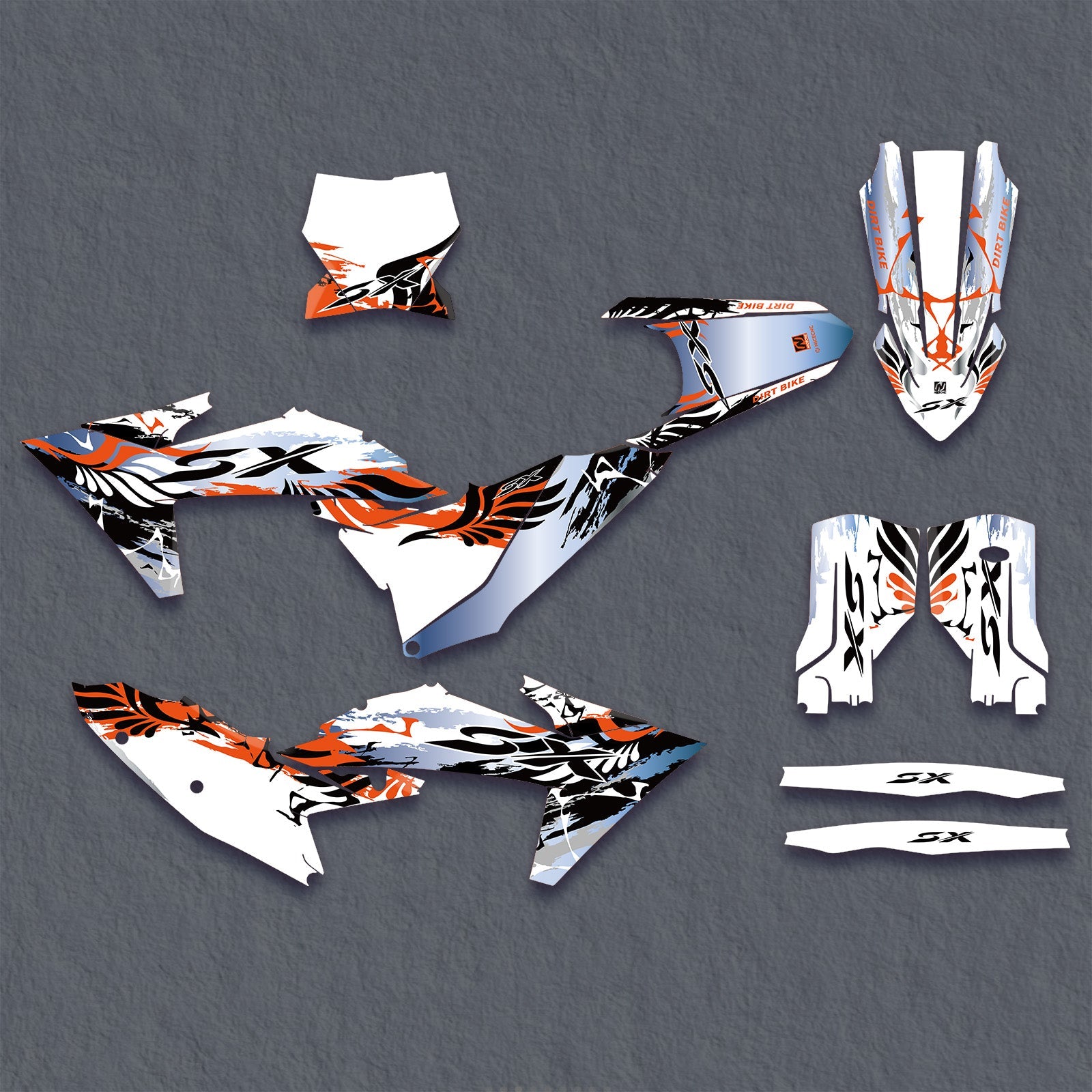 Komplettes Grafik-Aufkleber-Set für KTM SX 2023-2025