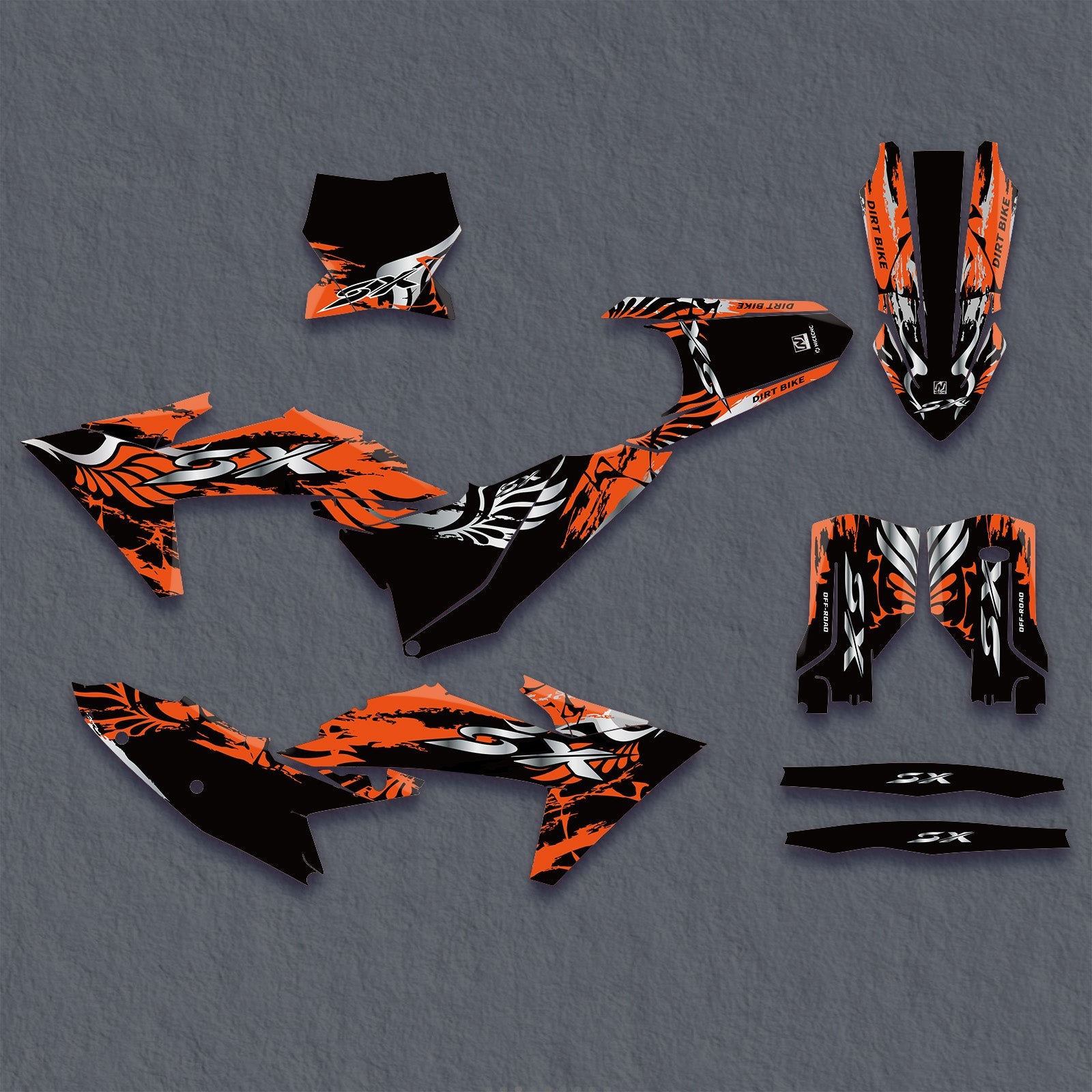 Komplettes Grafik-Aufkleber-Set für KTM SX 2023-2025
