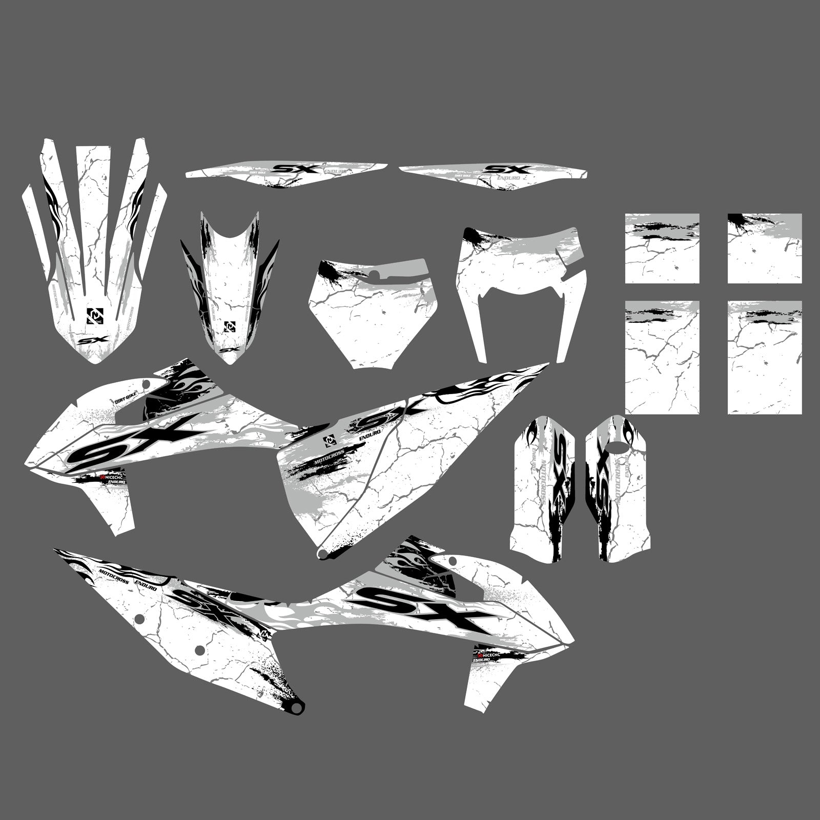 Motorrad Grafik Kit Aufkleber Aufkleber Deco Für KTM 125 150 250 350 450 SX SXF 2019-2022