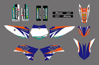 Motorrad-Team-Grafik-Aufkleber-Set für KTM SX50 2009-2015