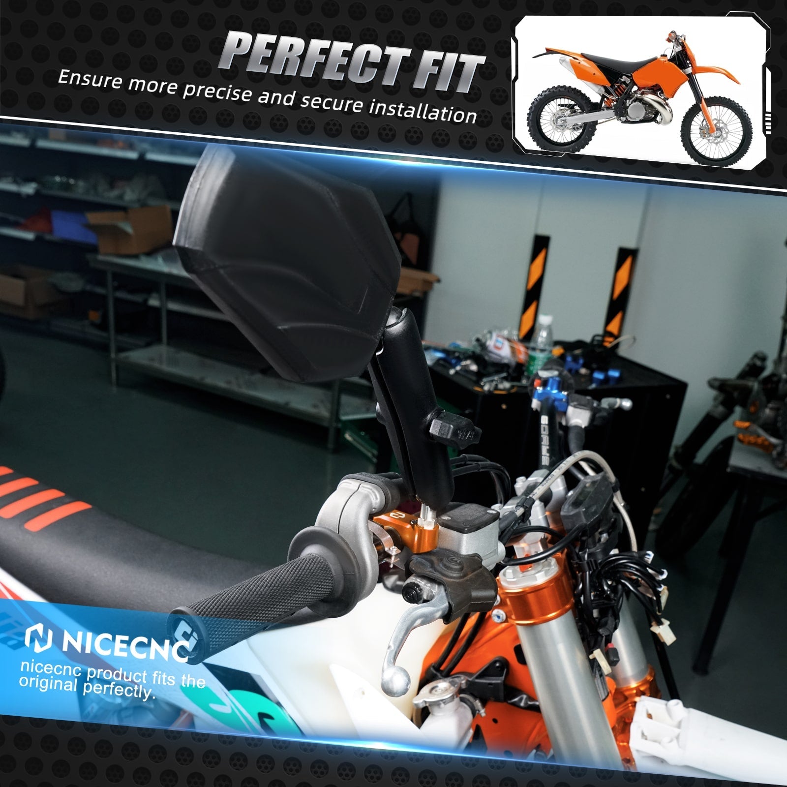 Brems- und Kupplungsgeberzylinder-Lenkerklemmung mit Spiegelhalterung für KTM Husqvarna Gas Gas