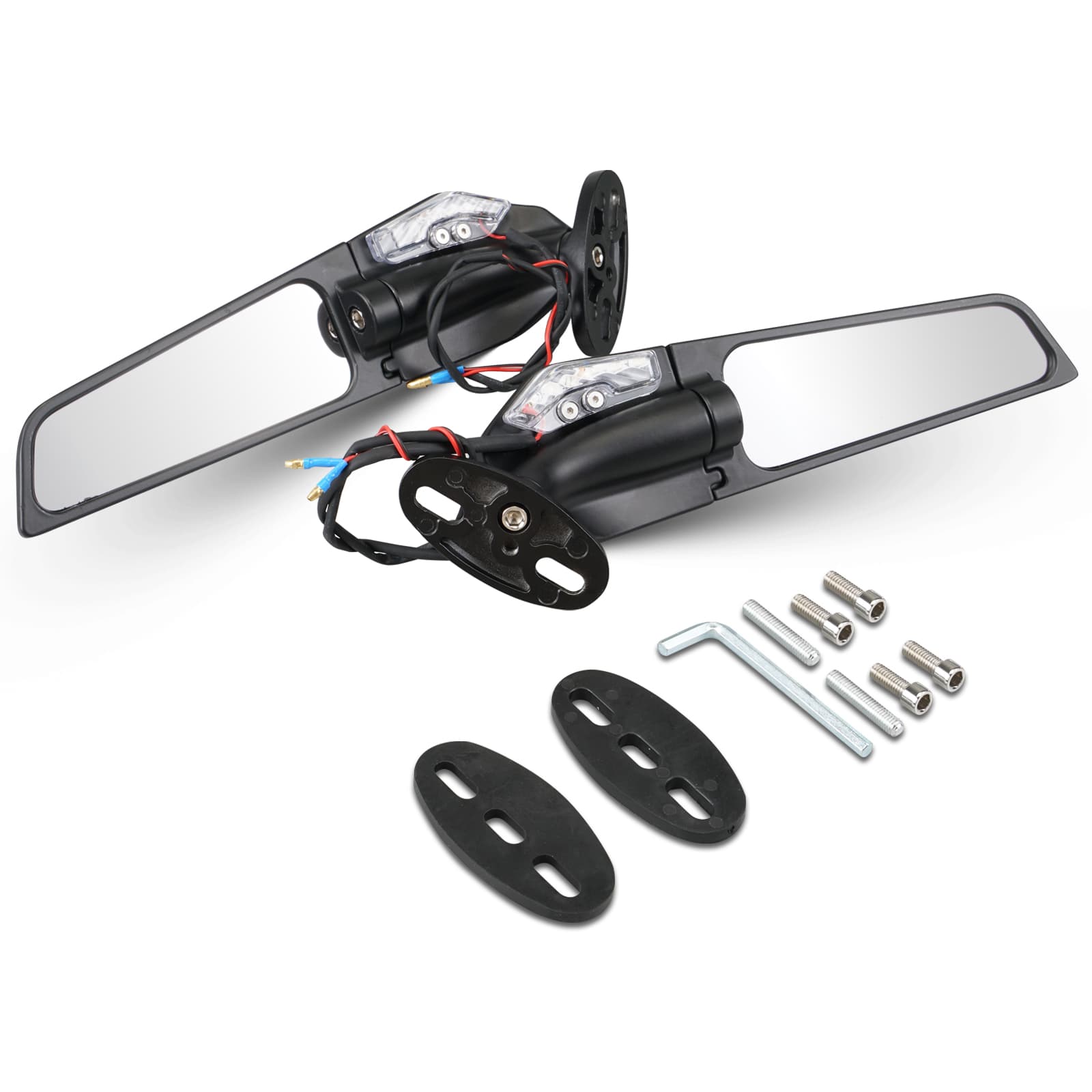 M5 Spiegel Rückspiegel mit Blinker Für Honda Kawasaki Yamaha BMW Suzuki