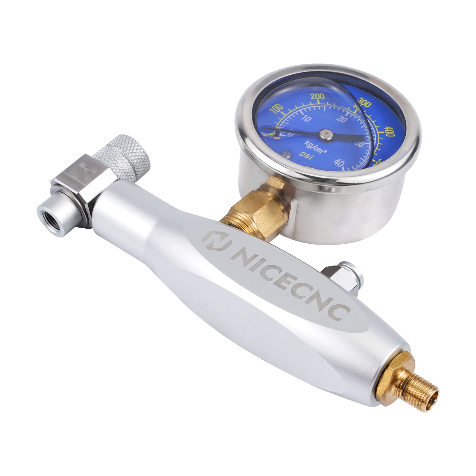 NICECNC Stickstoffregler Kit 600psi No Loss Chuck für Schrader Ventilstoßdämpfer