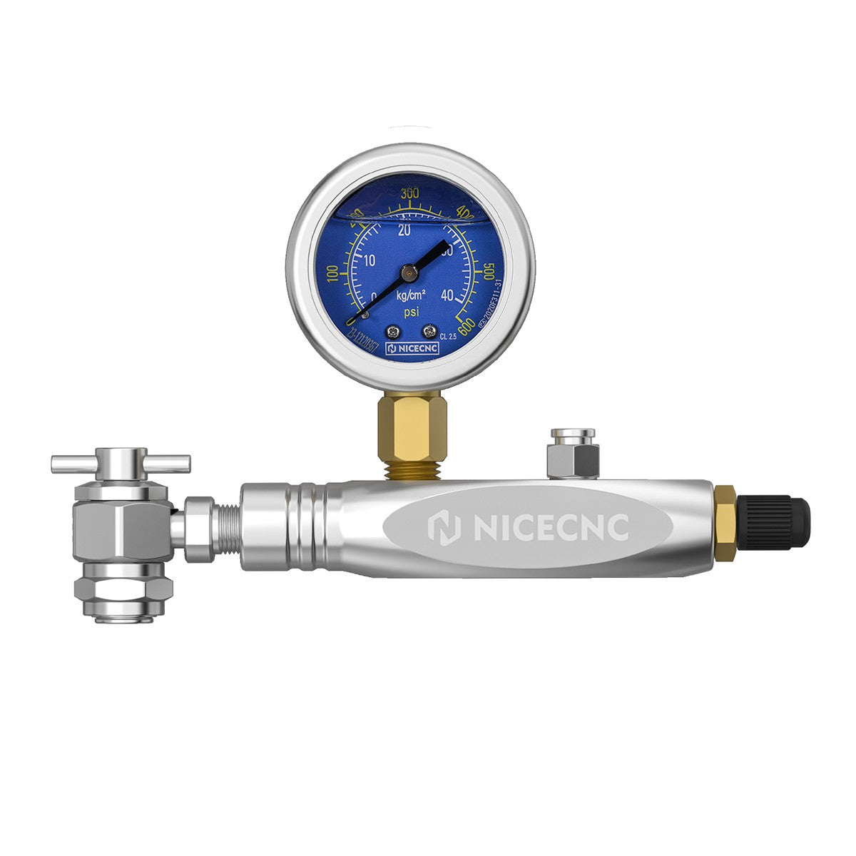 NICECNC Stickstoffregler Kit 600psi No Loss Chuck für Schrader Ventilstoßdämpfer