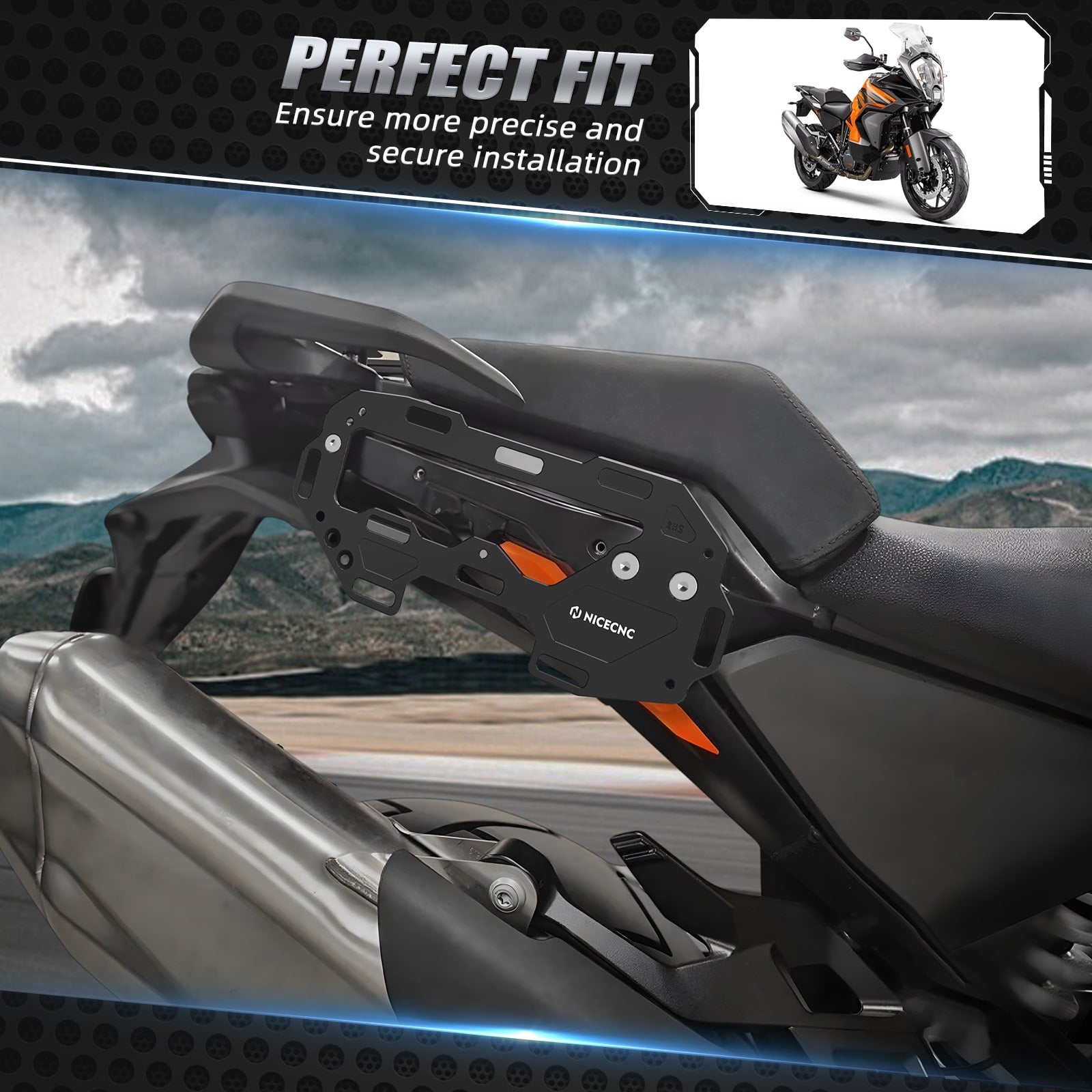 CNC Seitlicher Gepäckträger Seitenträgertasche Für KTM 1290 Adventure R/S 21-23
