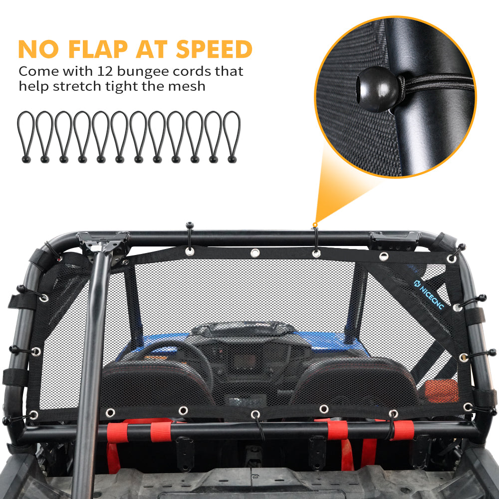 3PCS Fenster Net Roll Käfig Mesh Guard Kit Für Polaris RZR PRO XP / XP 4 2020-2023