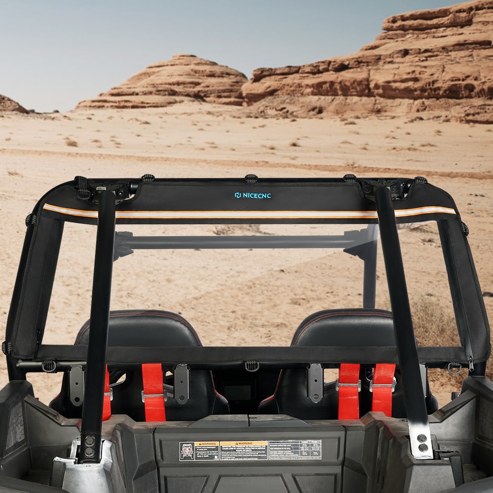 Wasserdichter UTV Heckscheiben-Klarsicht-Panel-Schutz für Polaris RZR XP 1000 TURBO 2016-2023