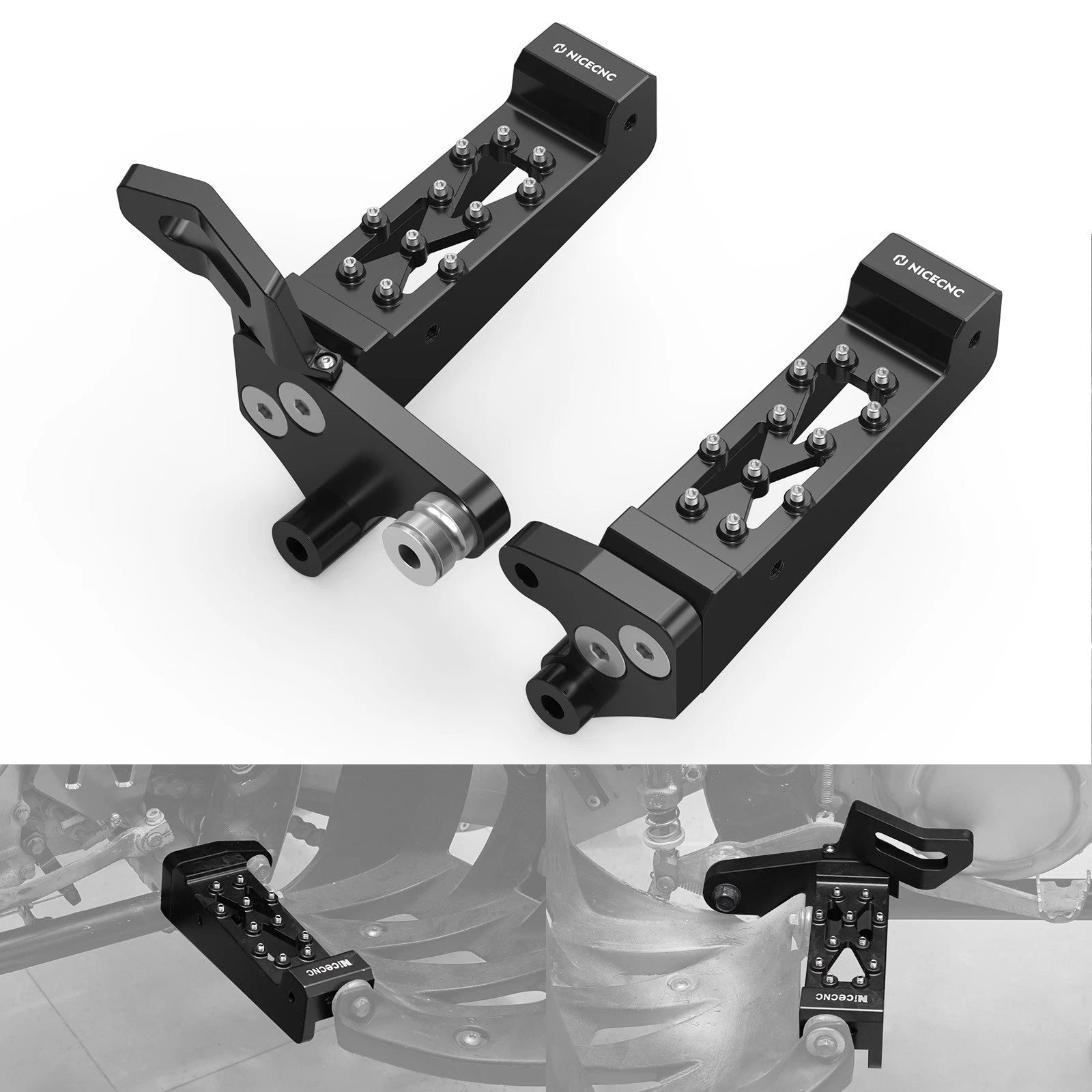 Pair Foot Pegs Rest Pedals For Yamaha Blaster 200 1988-2006
