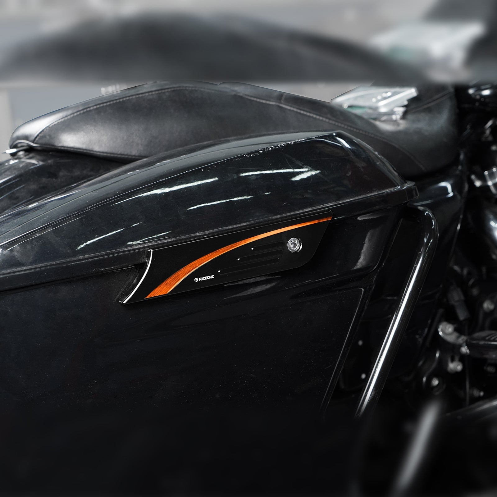 Satteltaschen Latch Dekorative Abdeckungen Für Harley Road King Street Glide
