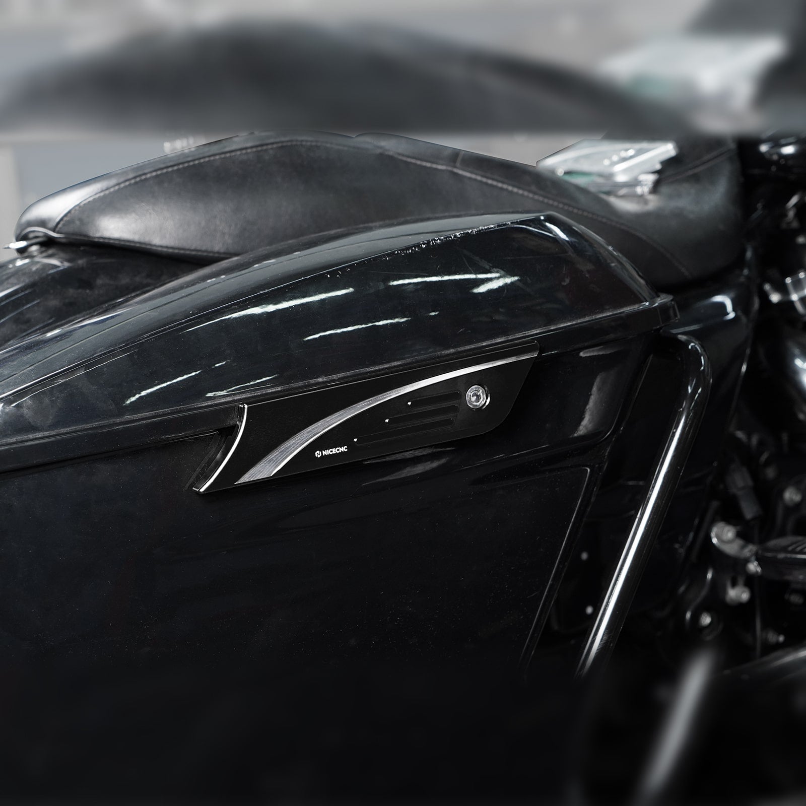 Satteltaschen Latch Dekorative Abdeckungen Für Harley Road King Street Glide
