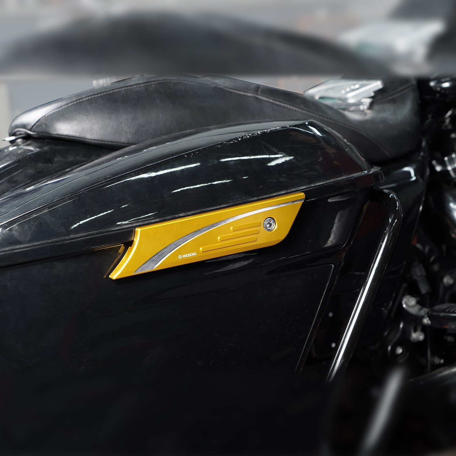 Satteltaschen Latch Dekorative Abdeckungen Für Harley Road King Street Glide
