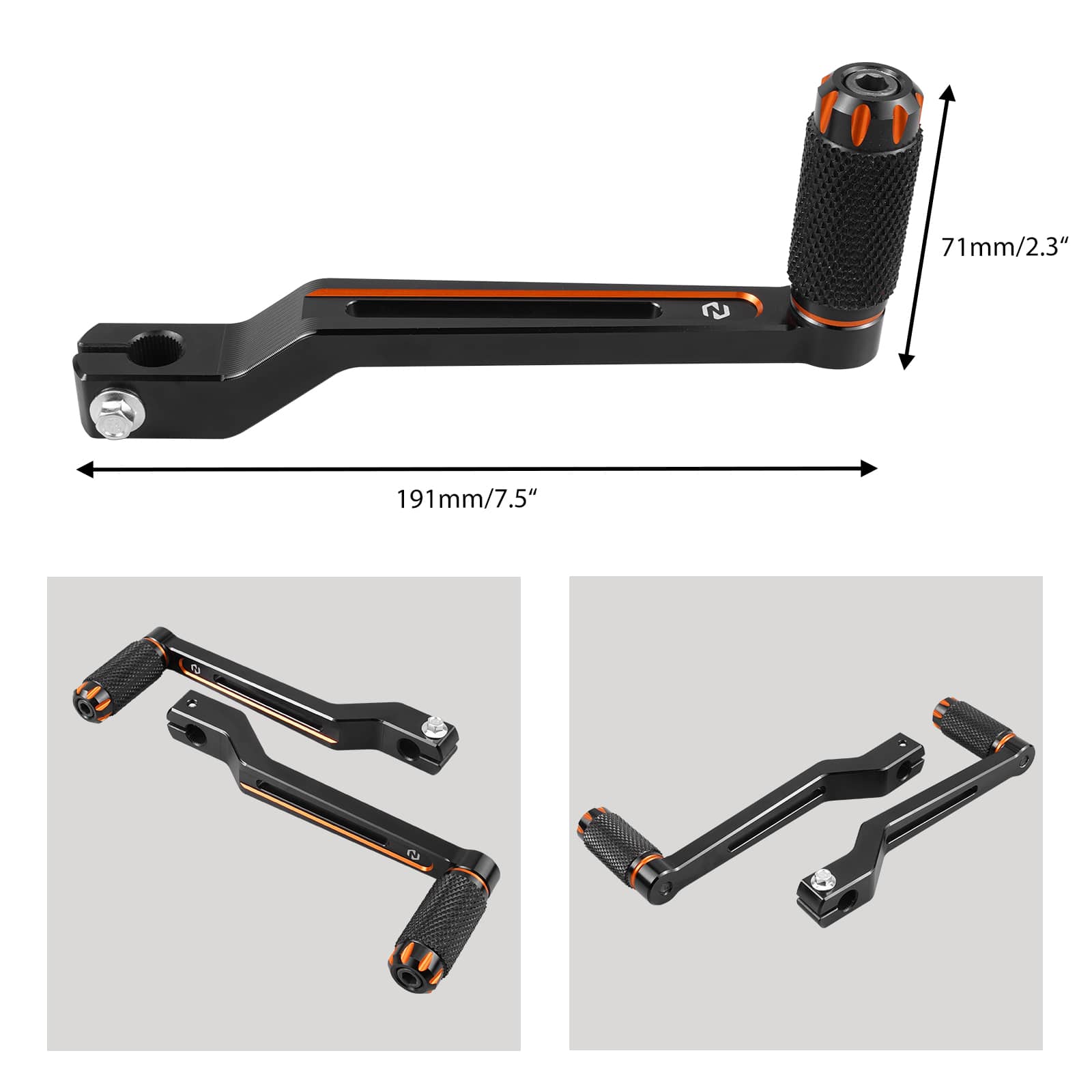 Paar Ferse Kappe Schalthebel Shifter Pegs Für Harley Street Glide FLHX Road King FLHR