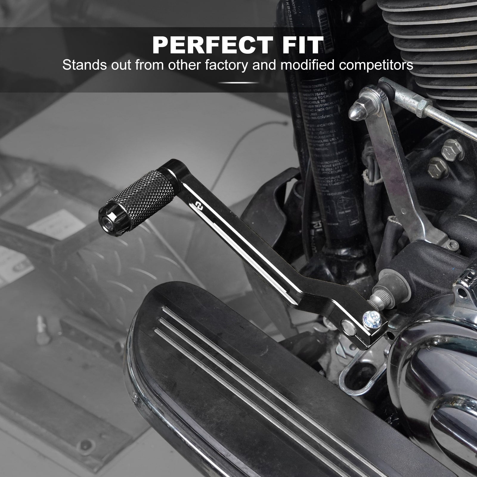 Paar Ferse Kappe Schalthebel Shifter Pegs Für Harley Street Glide FLHX Road King FLHR