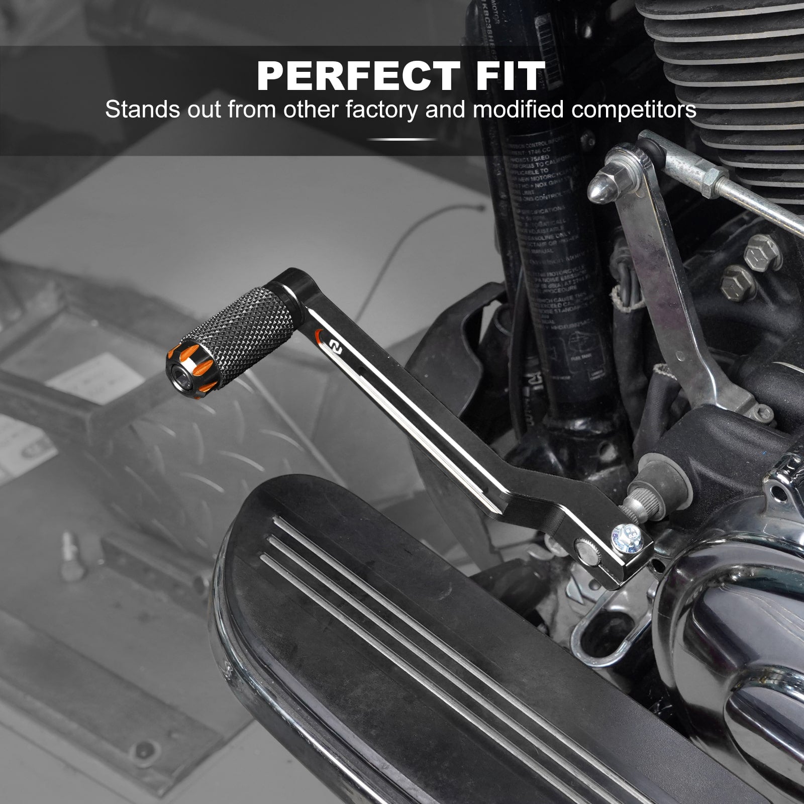 Paar Ferse Kappe Schalthebel Shifter Pegs Für Harley Street Glide FLHX Road King FLHR