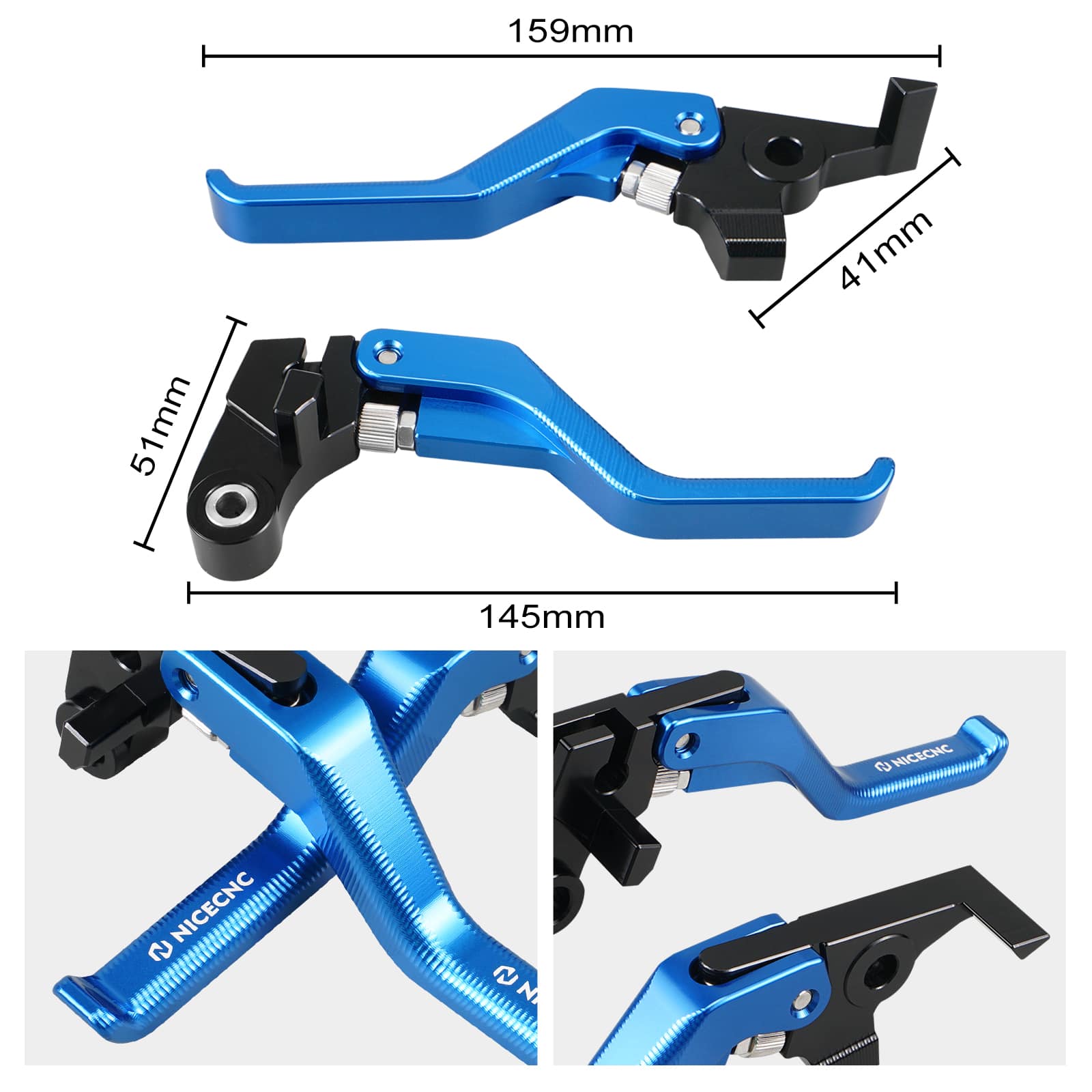 Shorty Bremskupplungshebel für Yamaha Tenere700 / XTZ700 2019-2025 XSR700 2018-2024 MT-07 2018-2020