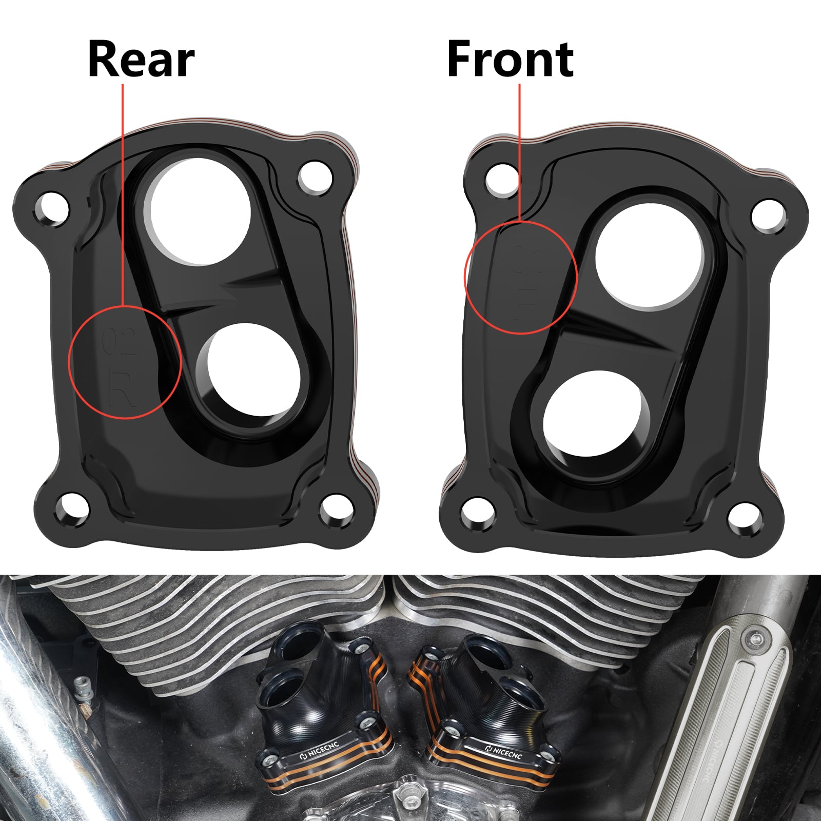 Heber Stößel Block Abdeckung Für Harley Softail Heritage Fat Boy Street Bob Low Rider