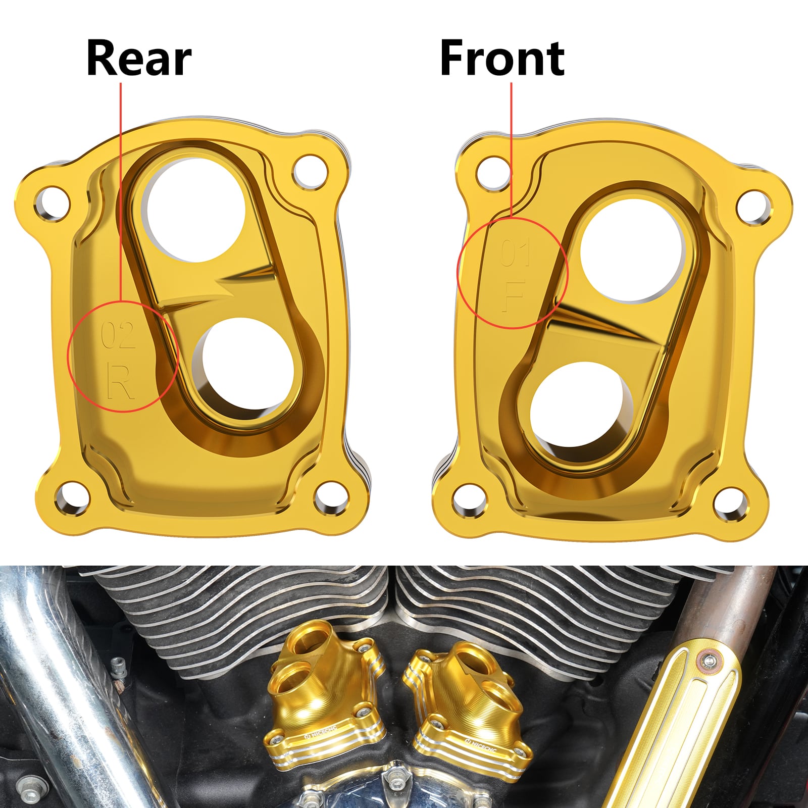Heber Stößel Block Abdeckung Für Harley Softail Heritage Fat Boy Street Bob Low Rider