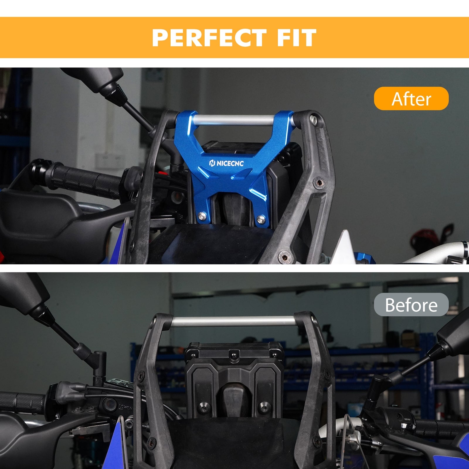 Anti-Vibrations-Halterung, Armaturenbrett-Stabilisator für Yamaha Tenere 700 2019–2023
