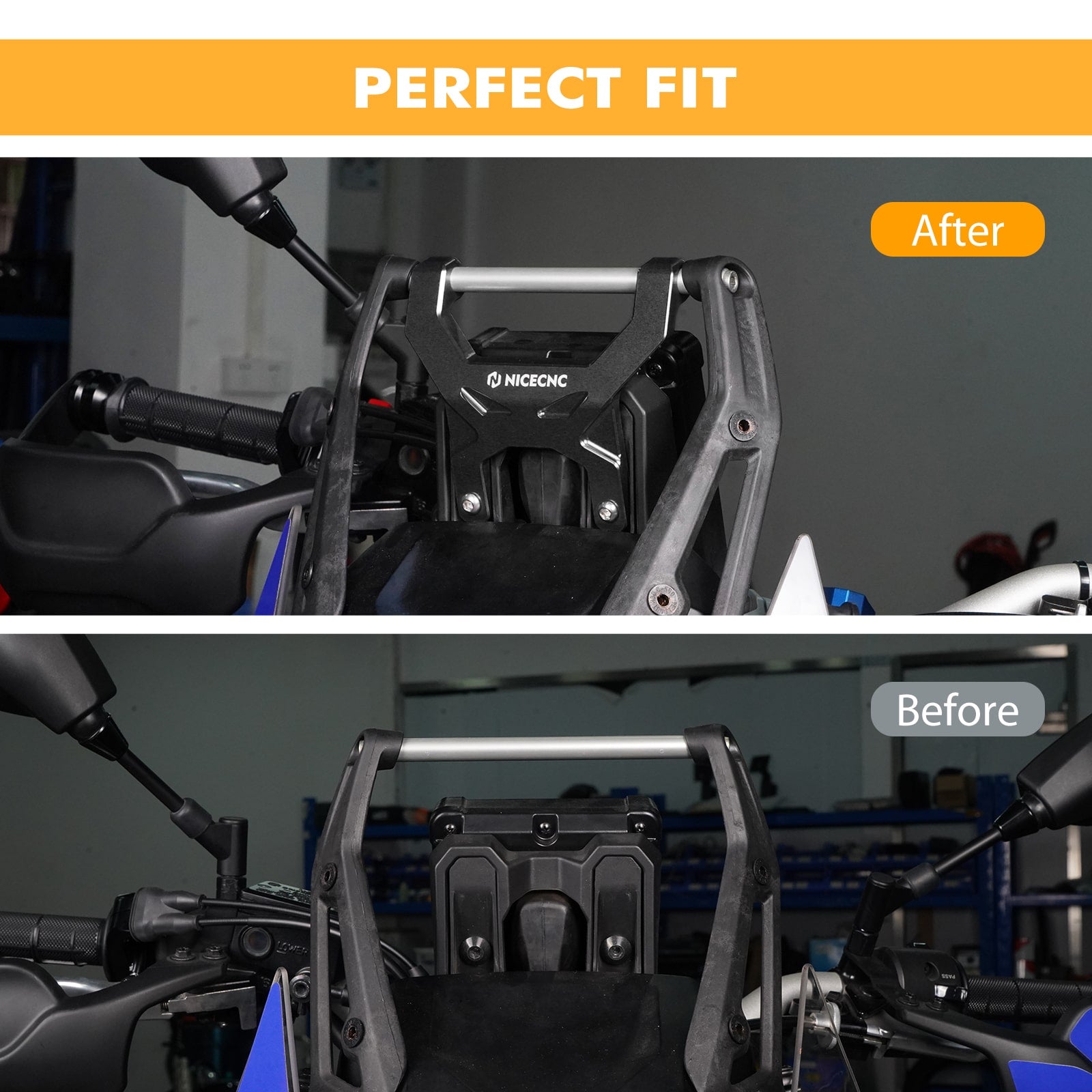 Anti-Vibrations-Halterung, Armaturenbrett-Stabilisator für Yamaha Tenere 700 2019–2023