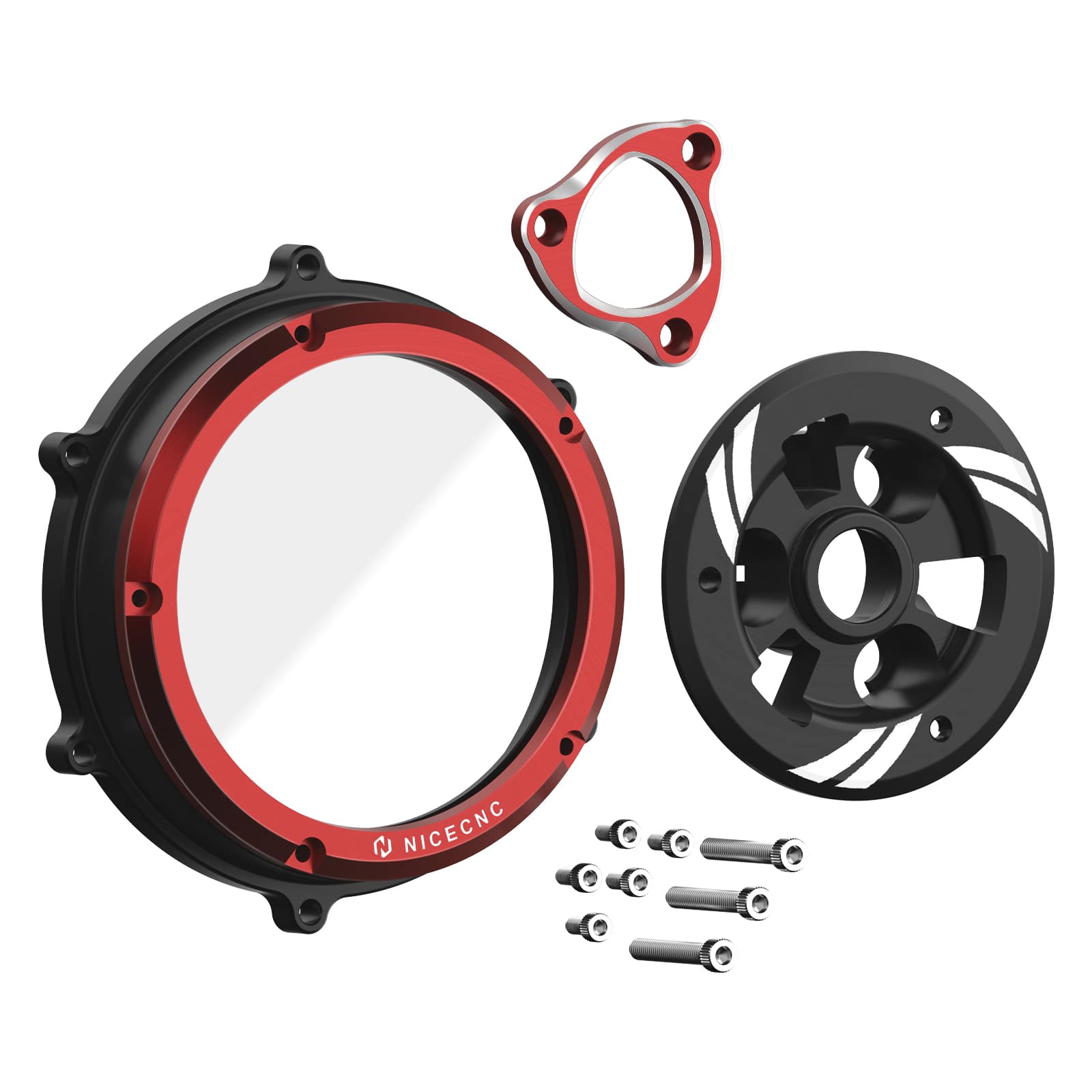 Klare Kupplungsdeckelfederhalter-Druckplatte für Ducati 955 Panigale V2 2020 - 2024