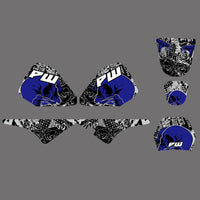 Motorrad-Team-Grafik-Hintergrund-Aufkleber-Set für YAMAHA PW80, alle Baujahre