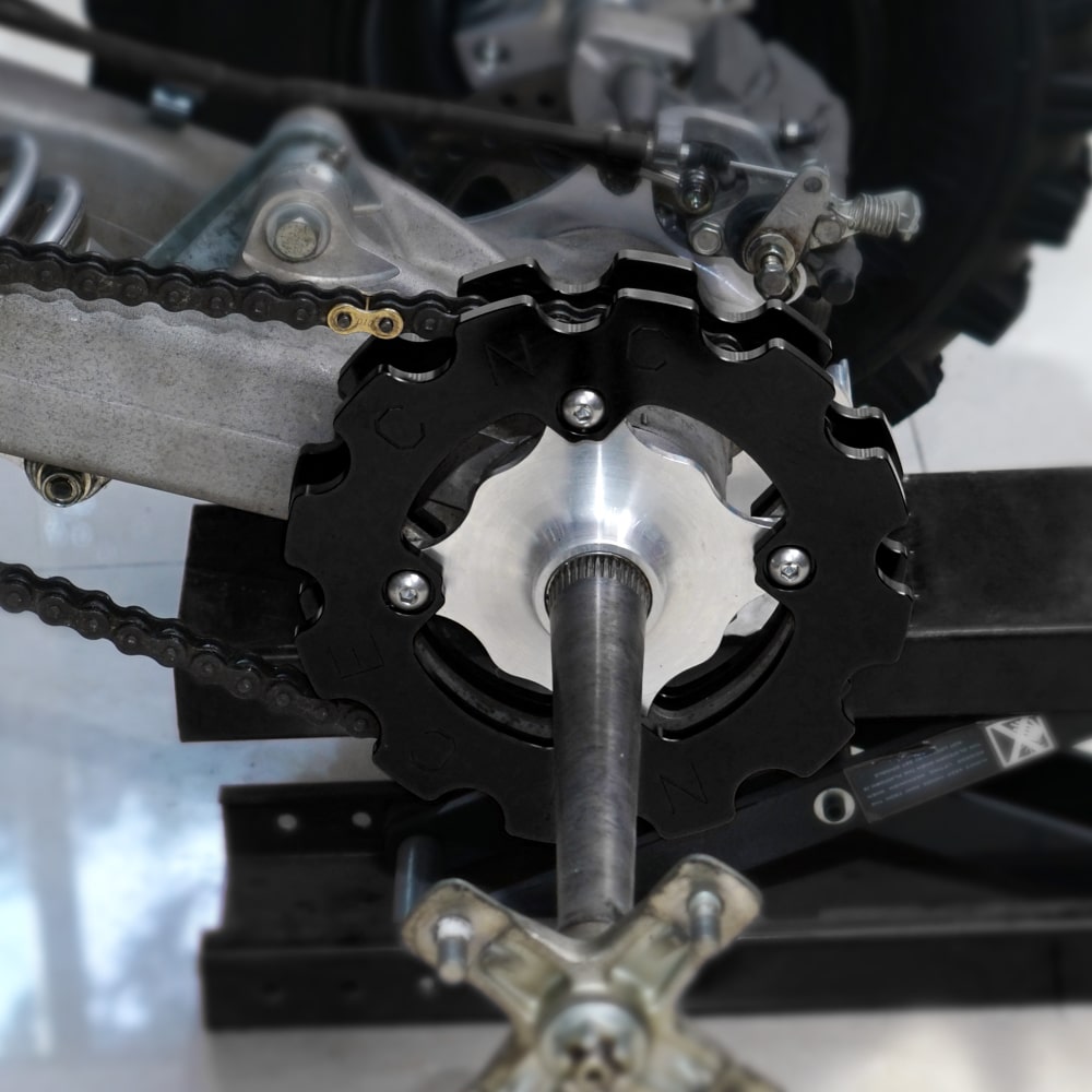 Paar hintere Doppelkettenrad Abdeckungen Für Yamaha Raptor 700 2006-2023