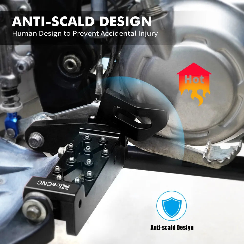 Links + Rechts Fußstütze Montage mit Fußrasten Pedale Für Yamaha Raptor 700