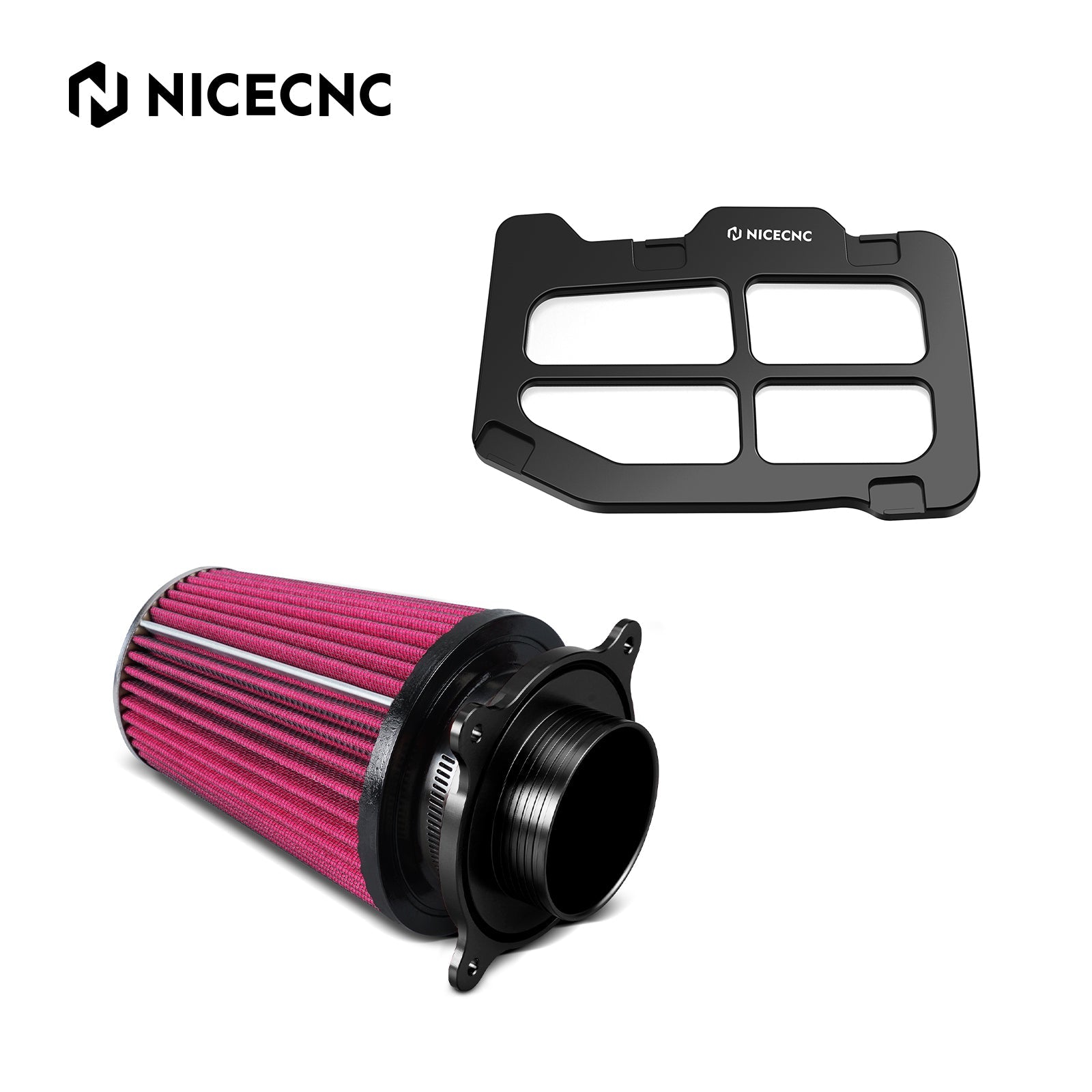 ATV Luftfiltereinlass mit Halter Adapter für Yamaha Raptor 700 2006-2024