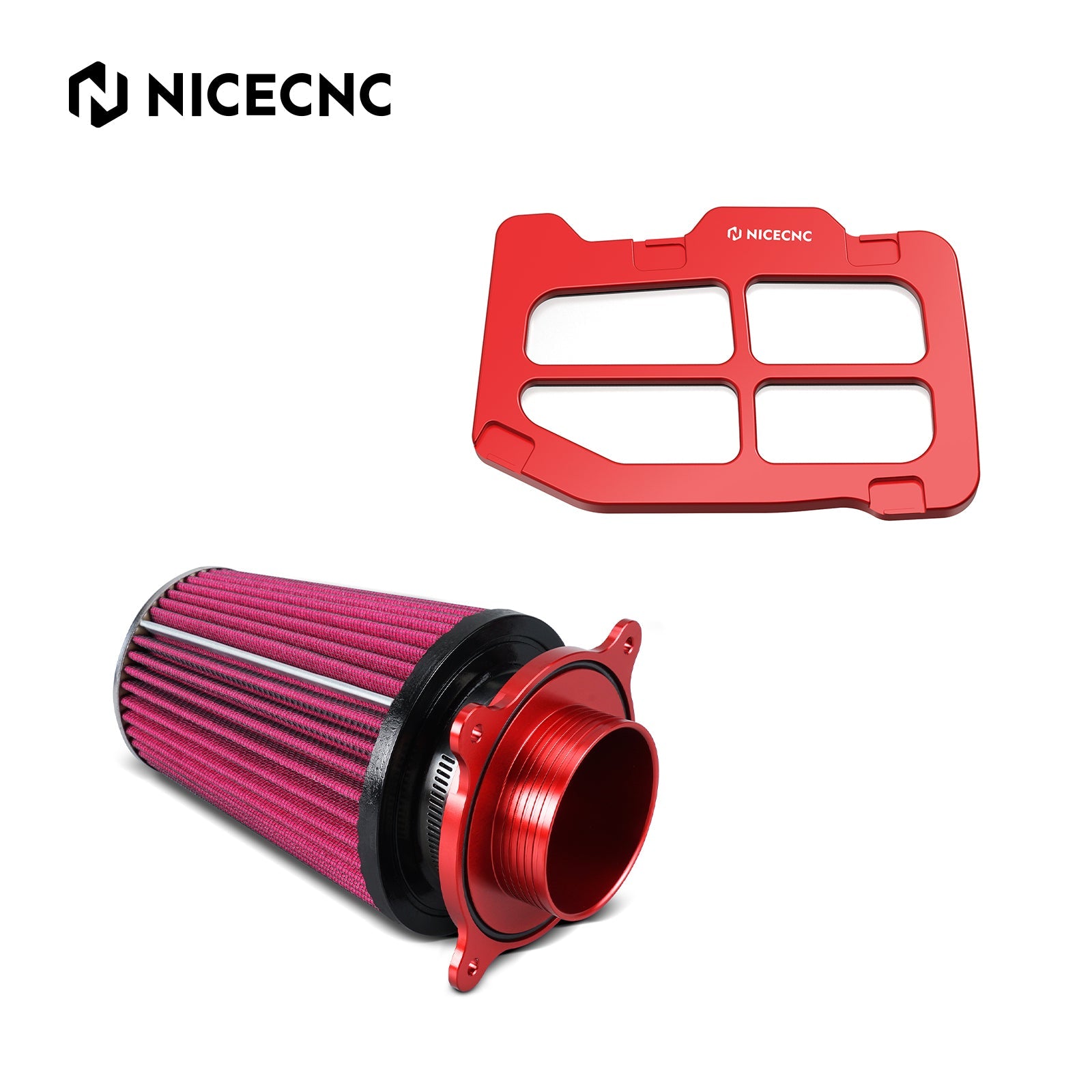 ATV Luftfiltereinlass mit Halter Adapter für Yamaha Raptor 700 2006-2024