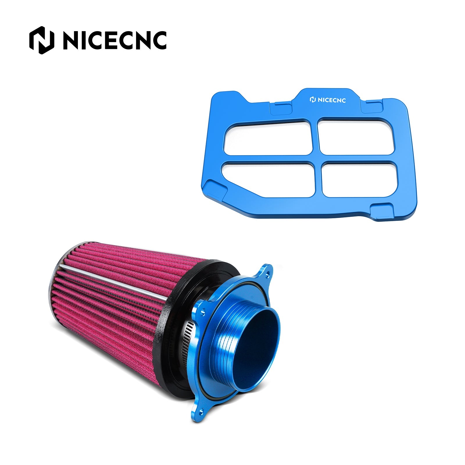 ATV Luftfiltereinlass mit Halter Adapter für Yamaha Raptor 700 2006-2024