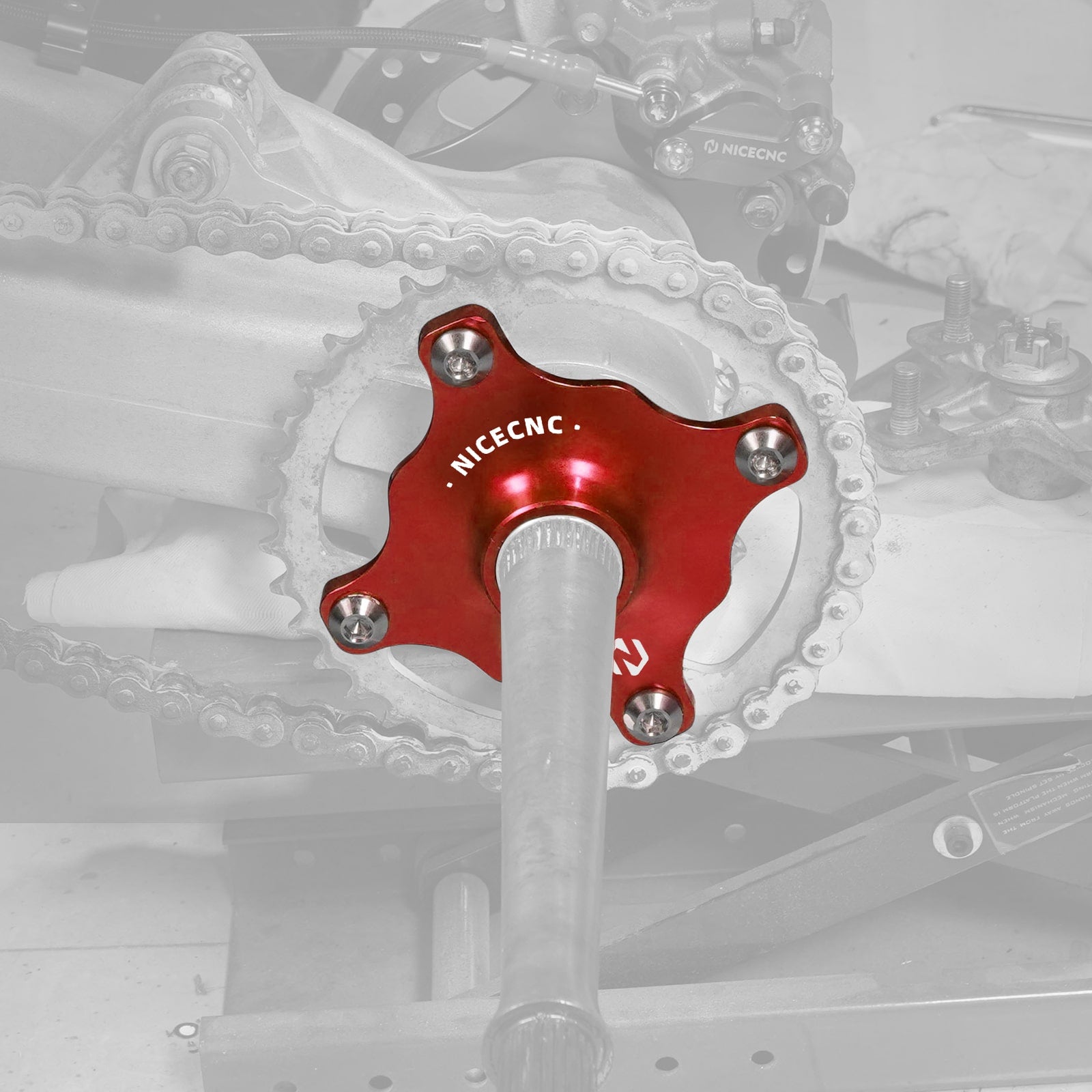 ATV Hinterachse Kragen Kettenrad Hub Für Yamaha Raptor 700 06-24