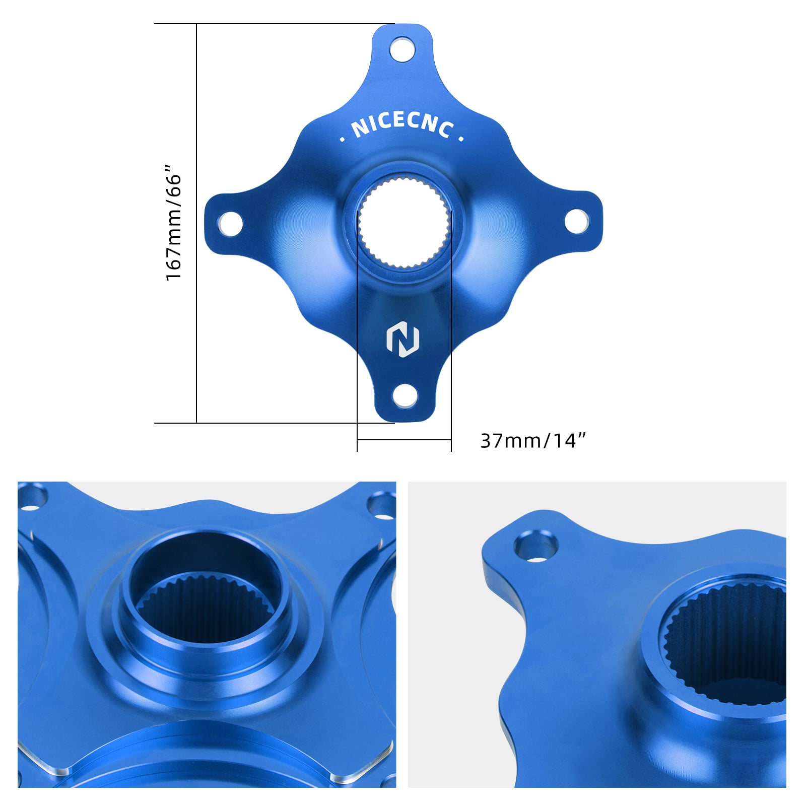 ATV Hinterachse Kragen Kettenrad Hub Für Yamaha Raptor 700 06-24