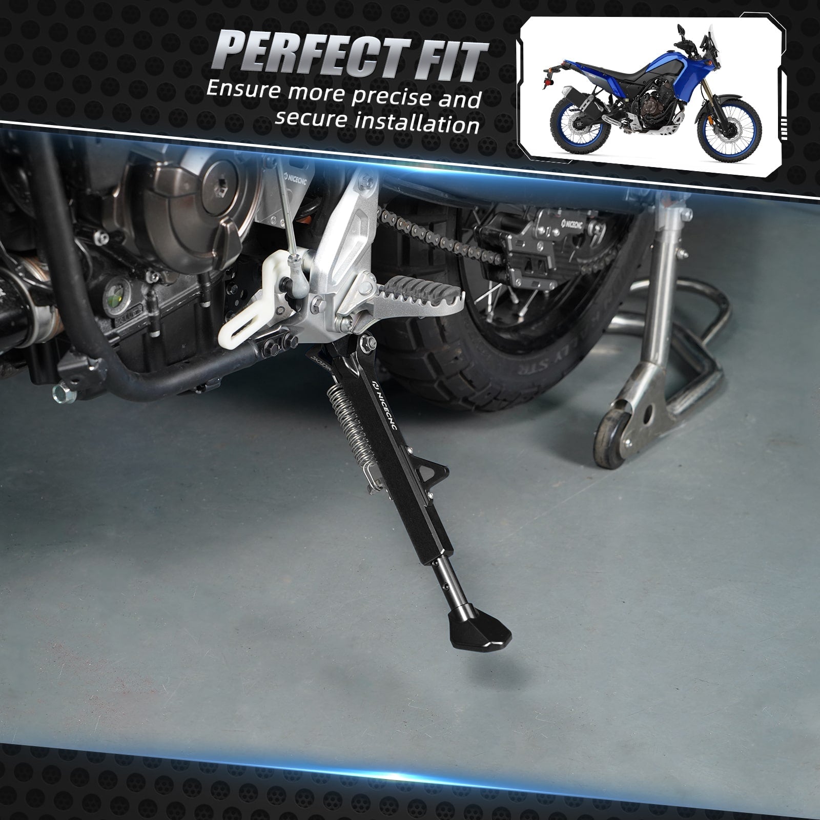 Verstellbarer Seitenständer für Yamaha Tenere 700 / XTZ700 2019-2024 Rally Edition 2020-2024